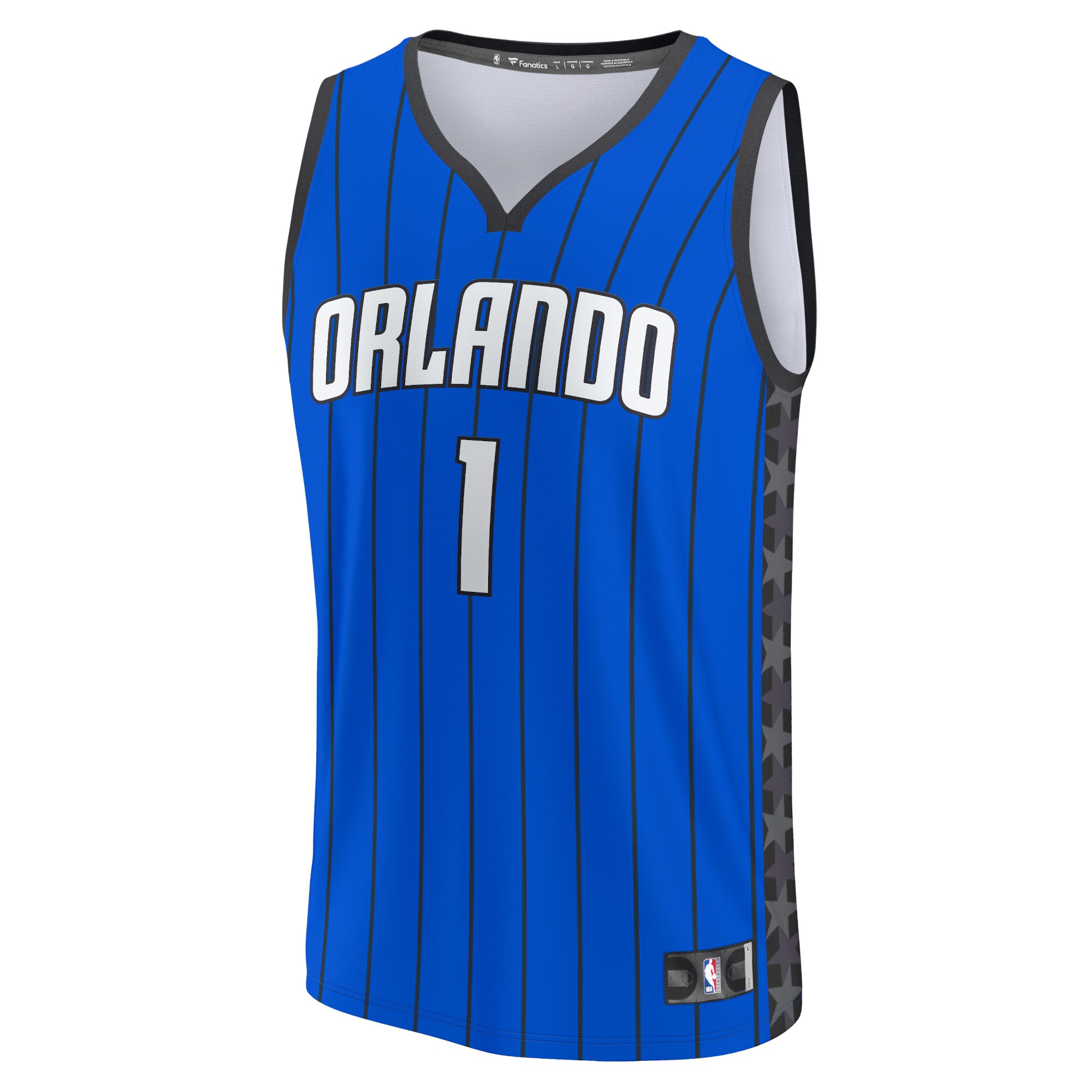 Alternative view of Jonathan Isaac Orlando Magic Fanatics Fast Break Replica Player Jersey - Statement Edition - Blue