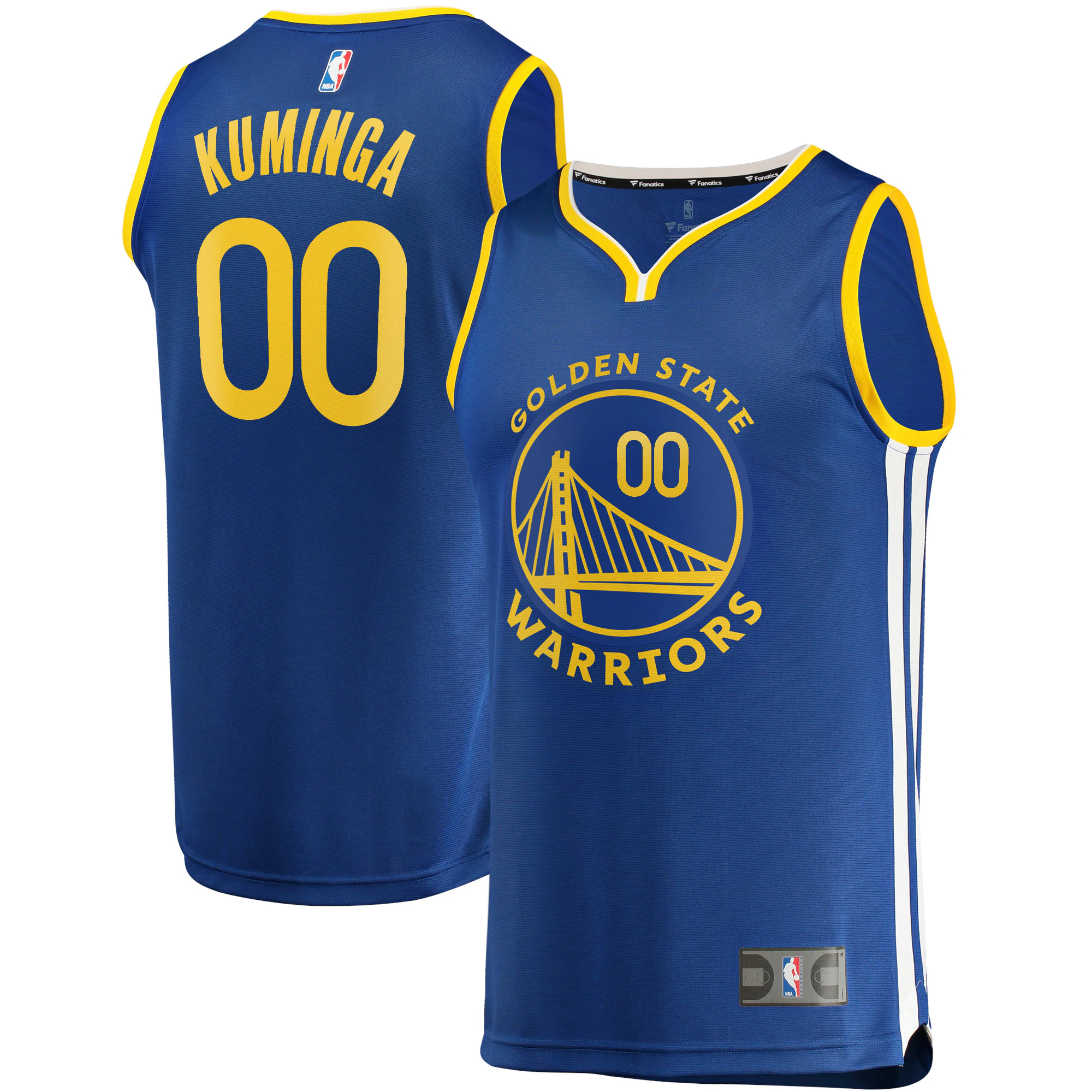 Jonathan Kuminga Golden State Warriors Fanatics Branded 2021/22 Fast Break Replica Basketball Jersey - Icon Edition - Royal