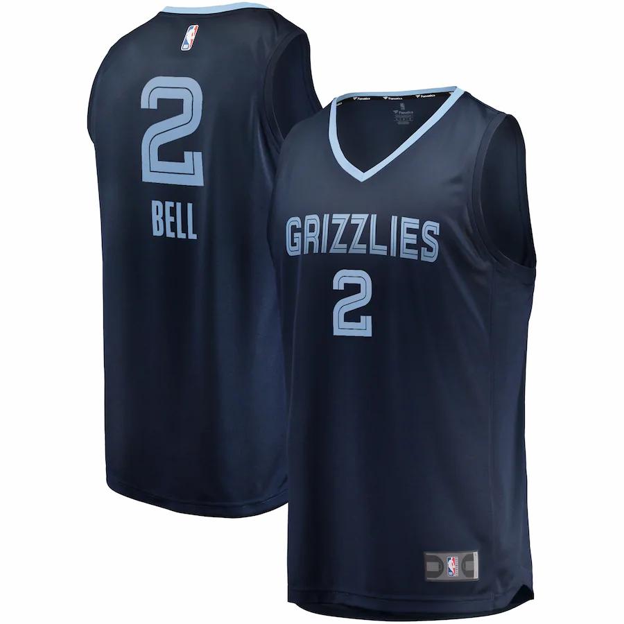 Jordan Bell Memphis Grizzlies Fanatics Branded Fast Break Player Basketball Jersey - Icon Edition - Navy