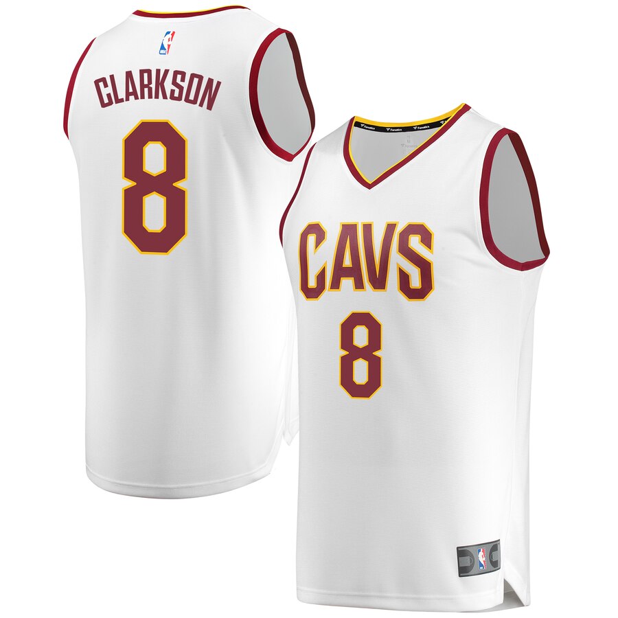 Jordan Clarkson Cleveland Cavaliers Fanatics Branded Fast Break Replica Basketball Jersey White - Association Edition