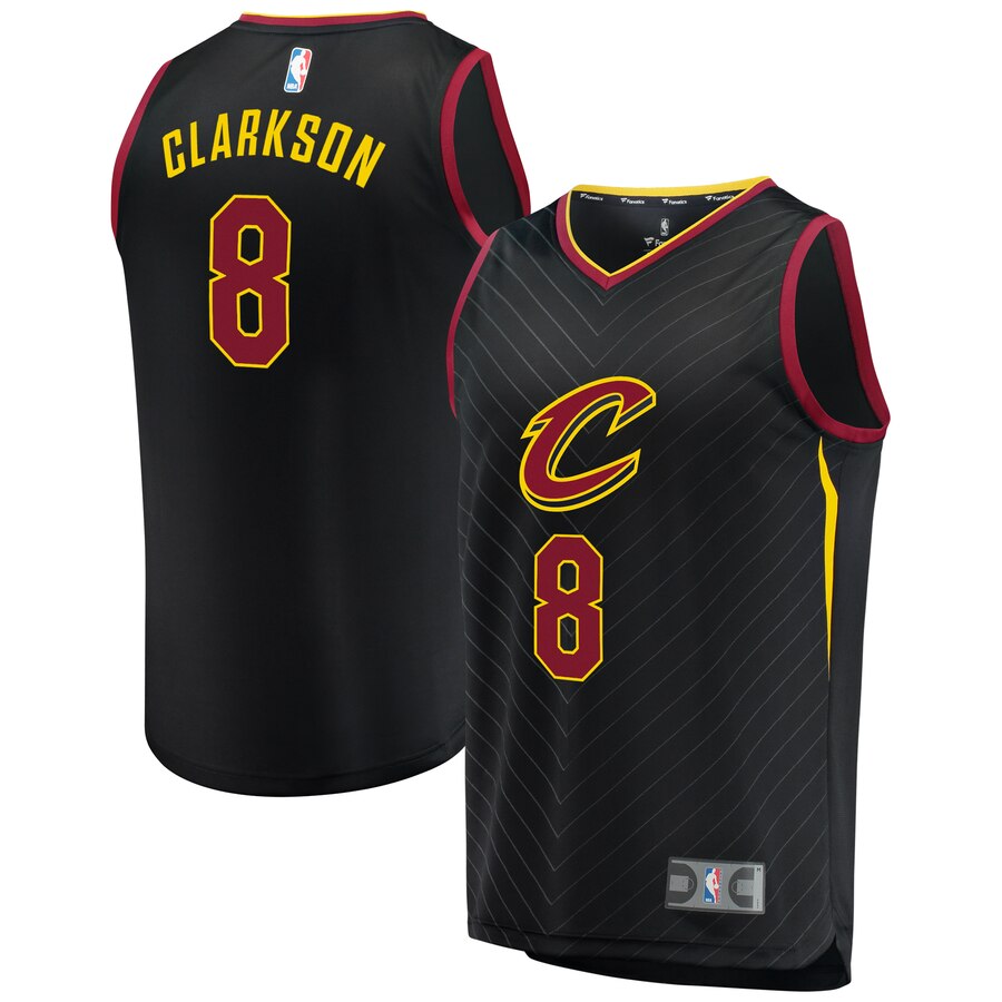 Jordan Clarkson Cleveland Cavaliers Fanatics Branded Fast Break Replica Player Basketball Jersey Black - Statement Edition