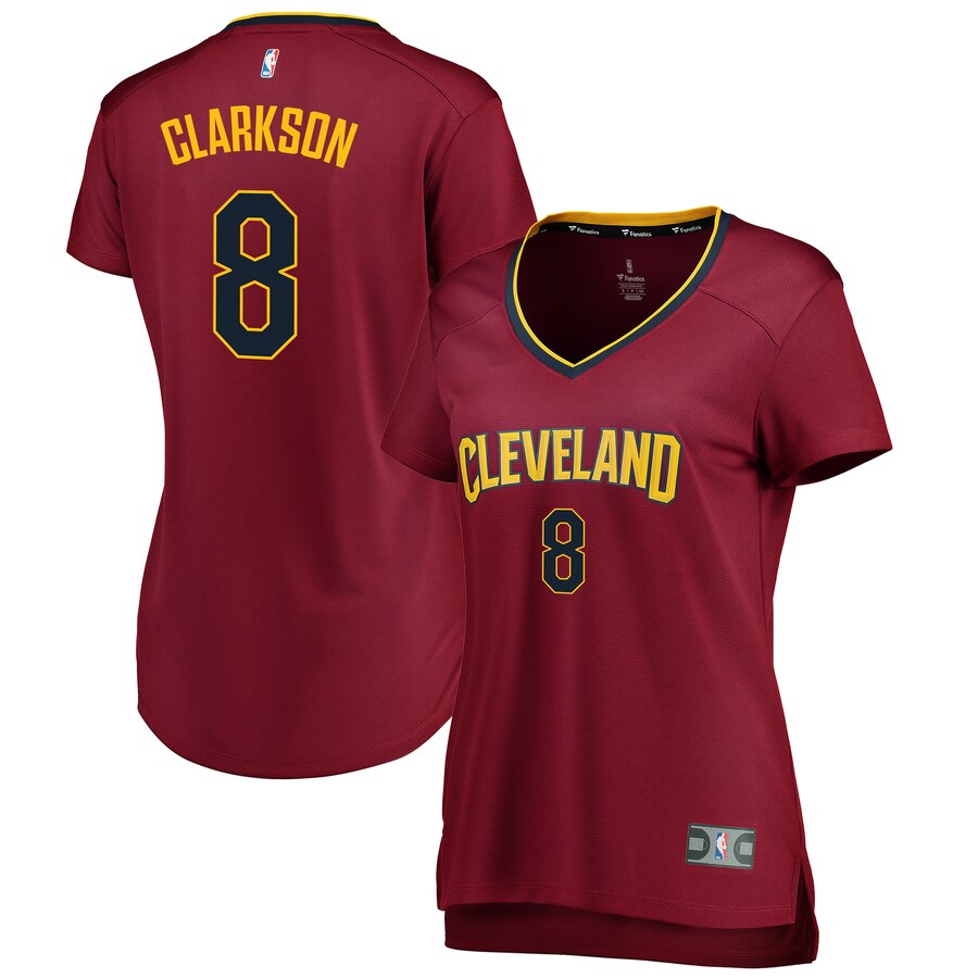 Jordan Clarkson Cleveland Cavaliers Fanatics Branded Women's Fast Break Replica Basketball Jersey Wine - Icon Edition