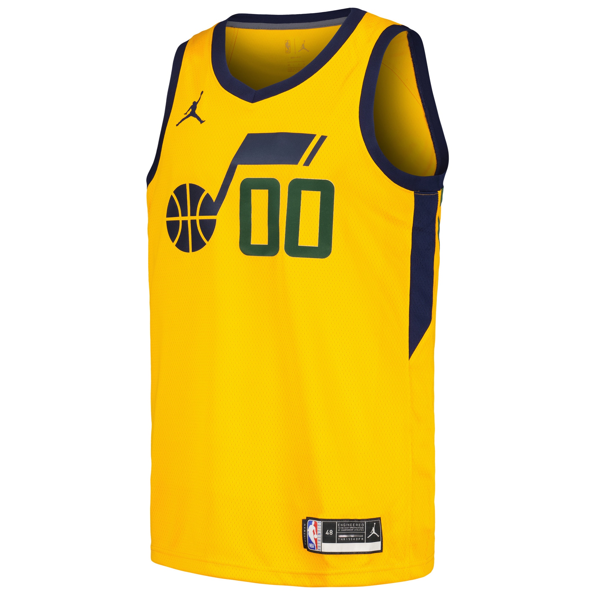 Alternative view of Jordan Clarkson Utah Jazz Jordan Brand Swingman Player Jersey - Statement Edition - Yellow
