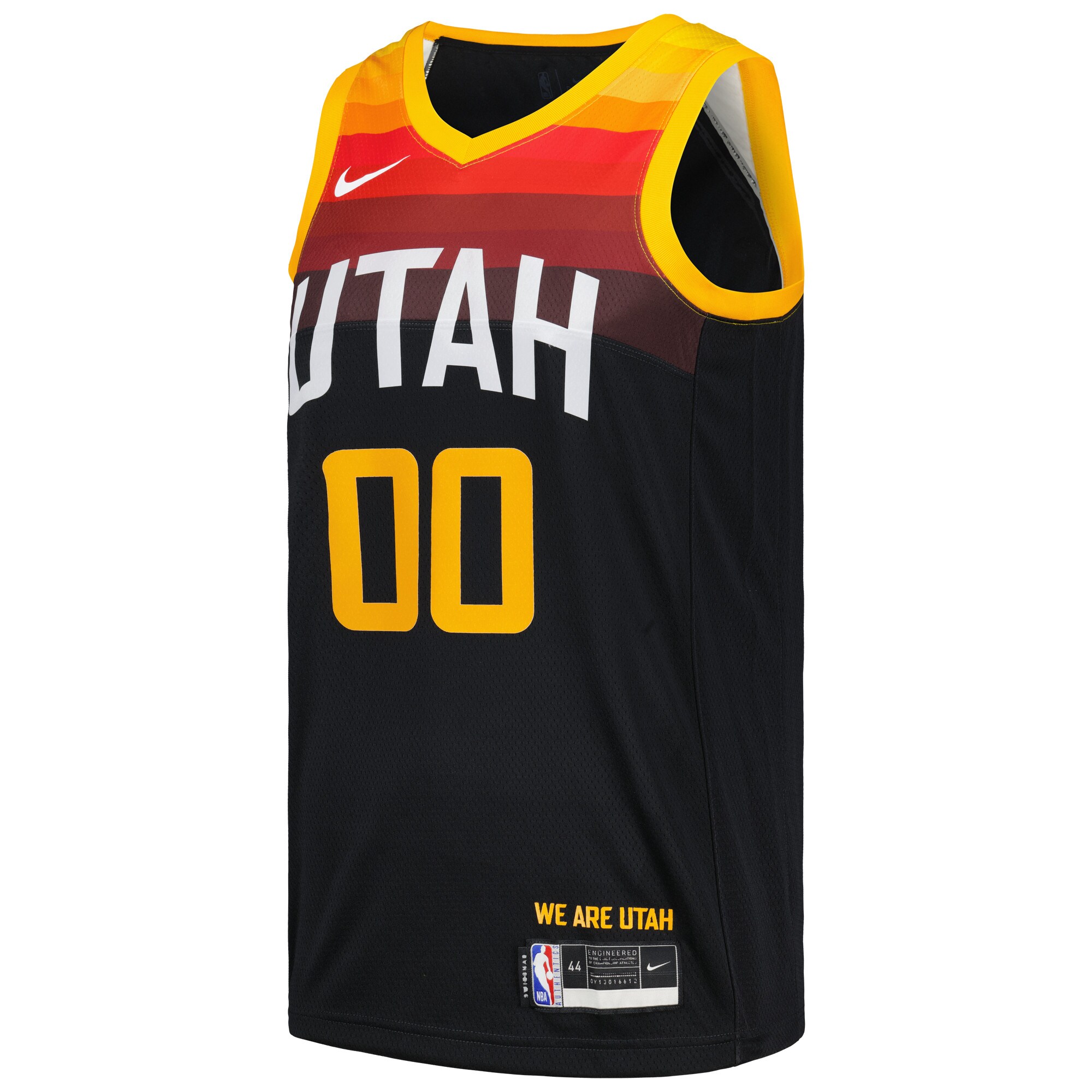 Alternative view of Jordan Clarkson Utah Jazz Swingman Player Basketball Jersey - City Edition - Black