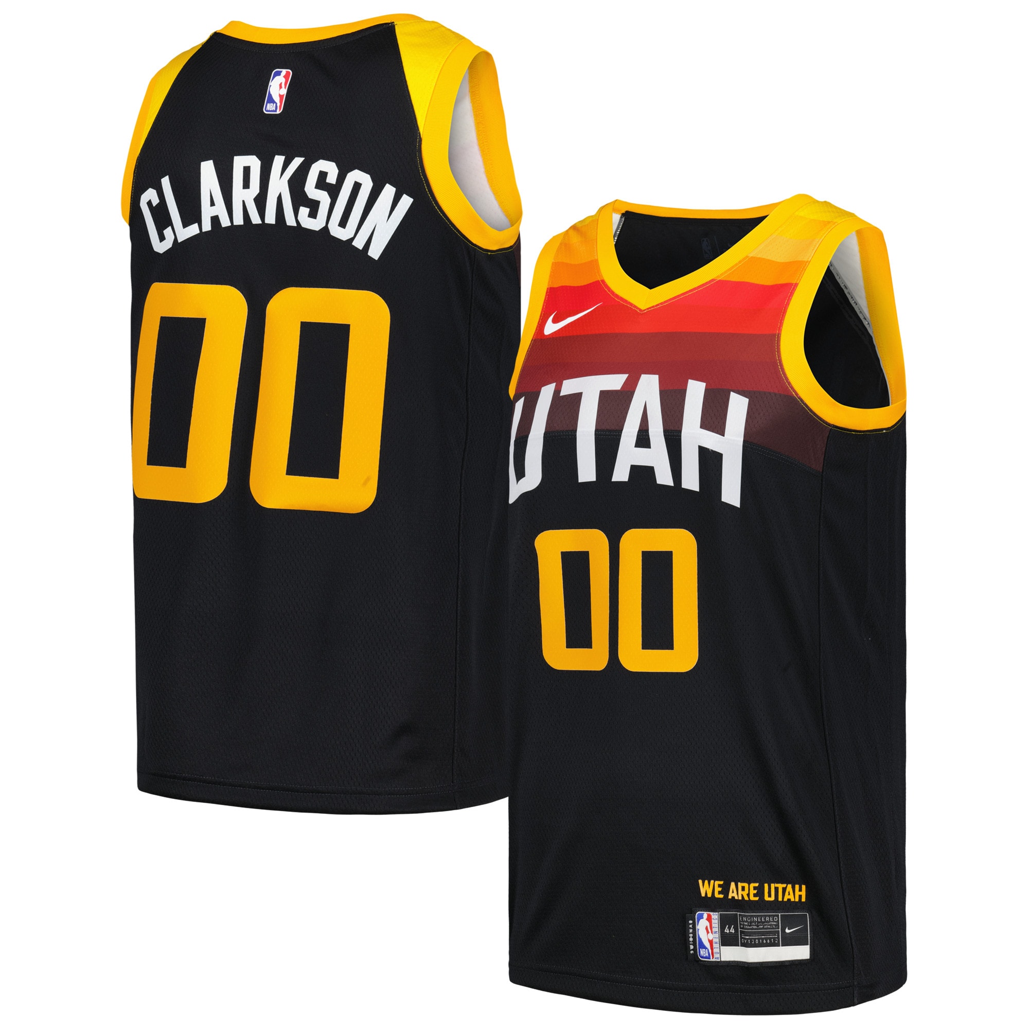Jordan Clarkson Utah Jazz Swingman Player Basketball Jersey - City Edition - Black