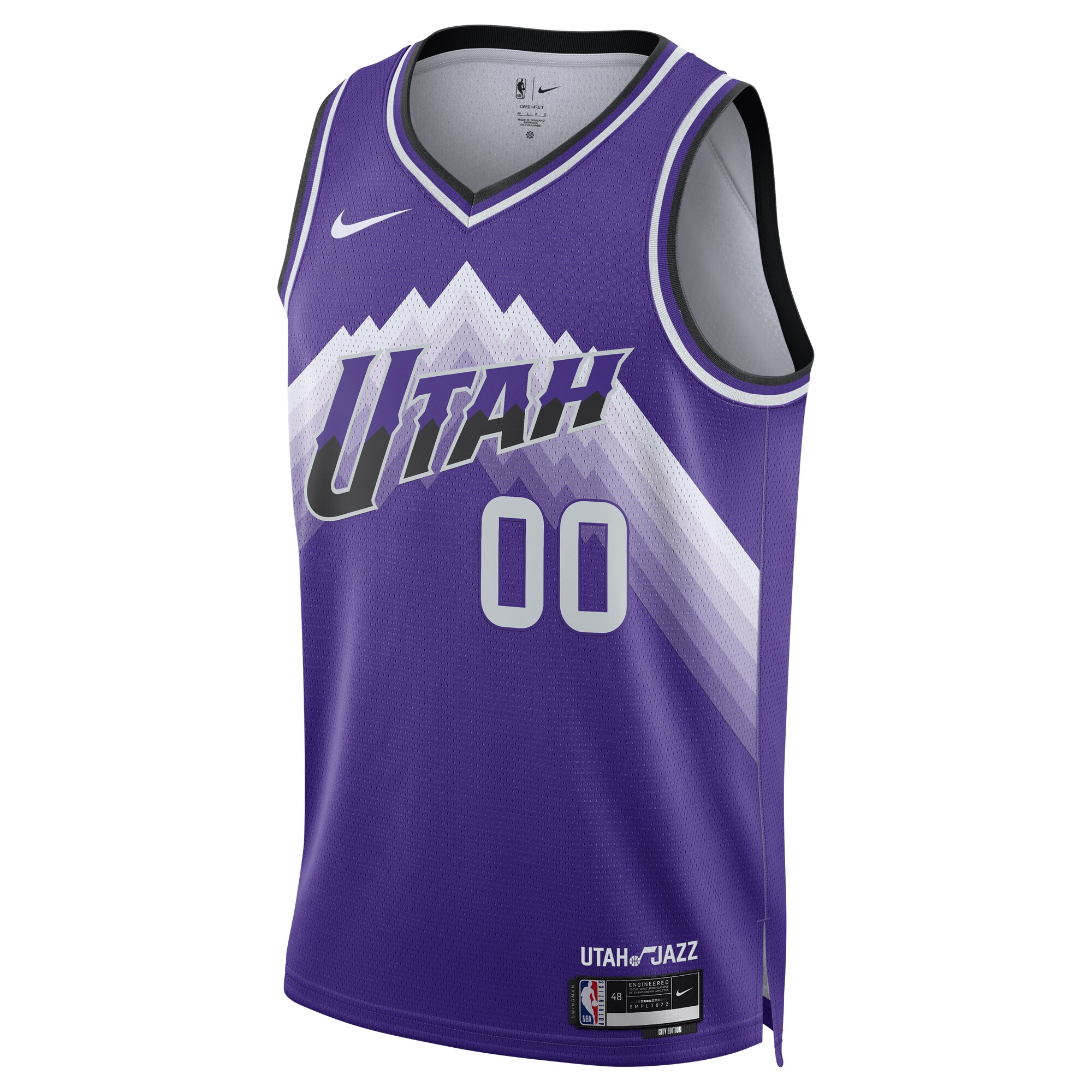 Alternative view of Jordan Clarkson Utah Jazz Unisex 2023/24 Swingman Basketball Jersey - Purple - City Edition