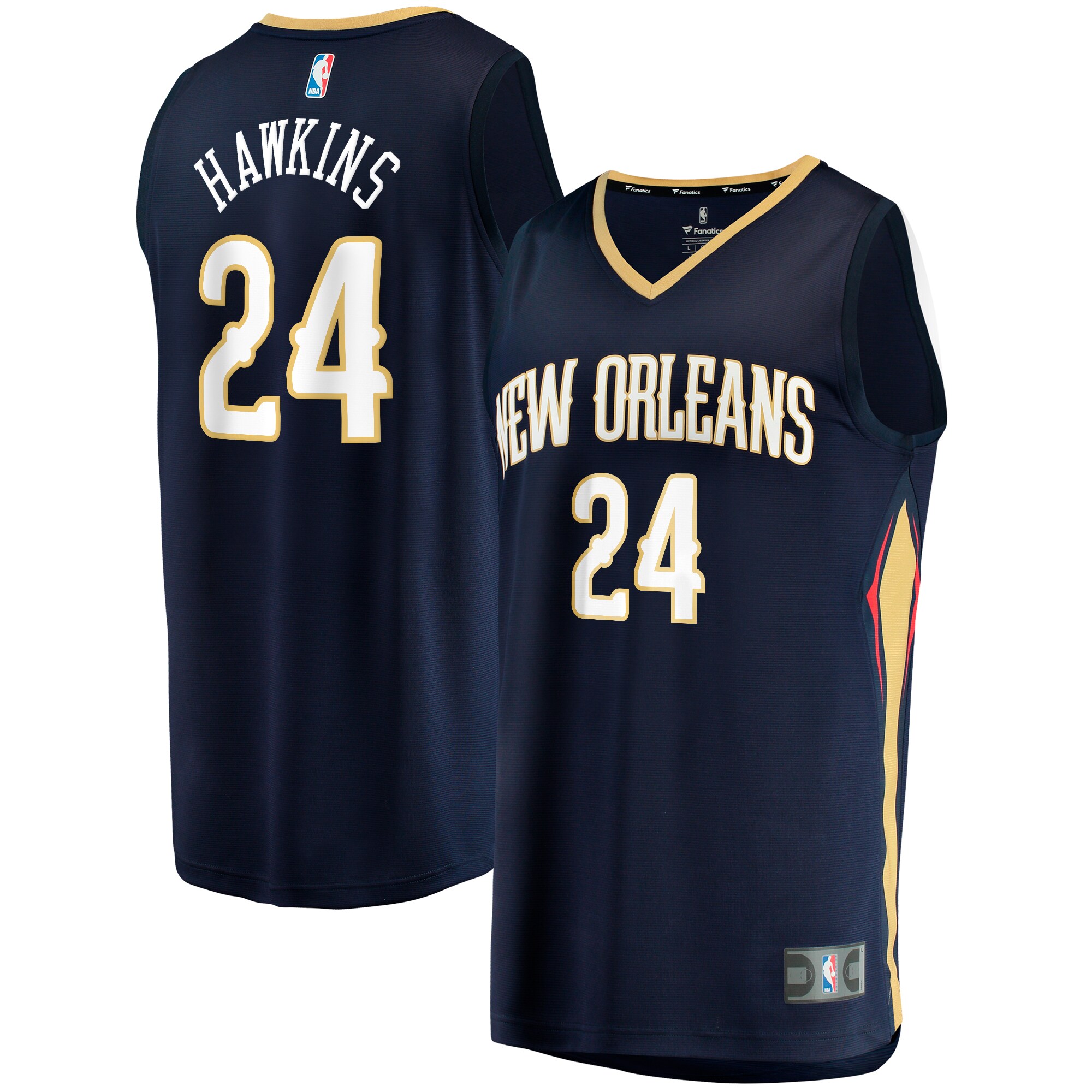 Jordan Hawkins New Orleans Pelicans Fanatics Fast Break Replica Basketball Jersey - Icon Edition - Navy