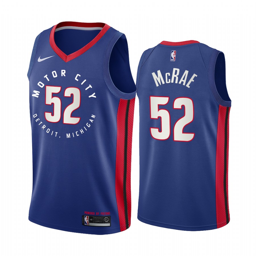 Jordan Mcrae Detroit Pistons Navy Motor City Edition 2020-21 Basketball Jersey