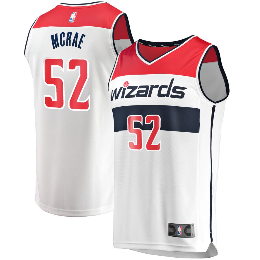 Jordan Mcrae Washington Wizards Fanatics Branded Youth Fast Break Player Jersey - Association Edition - White