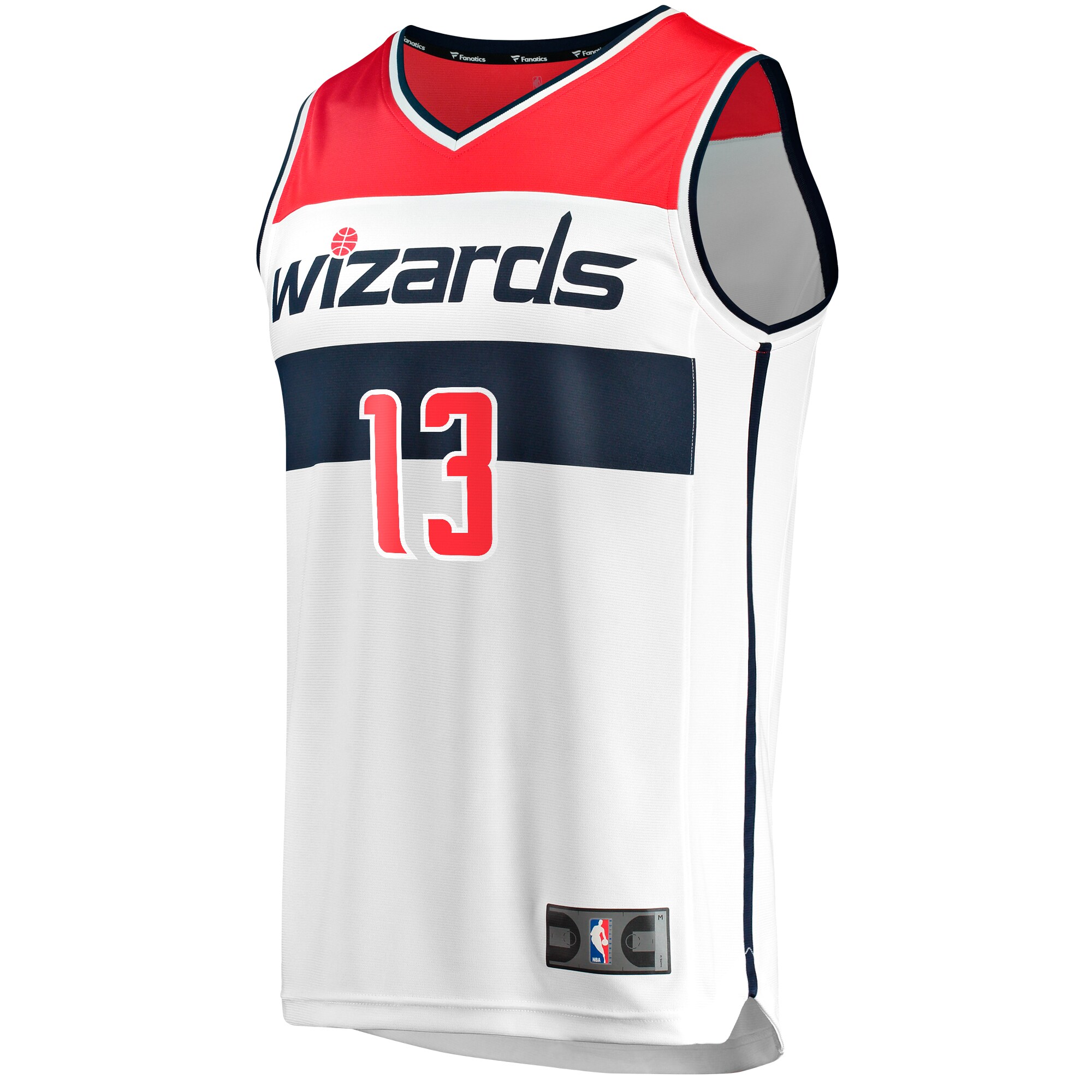 Alternative view of Jordan Poole Washington Wizards Fanatics Fast Break Player Basketball Jersey - Association - White
