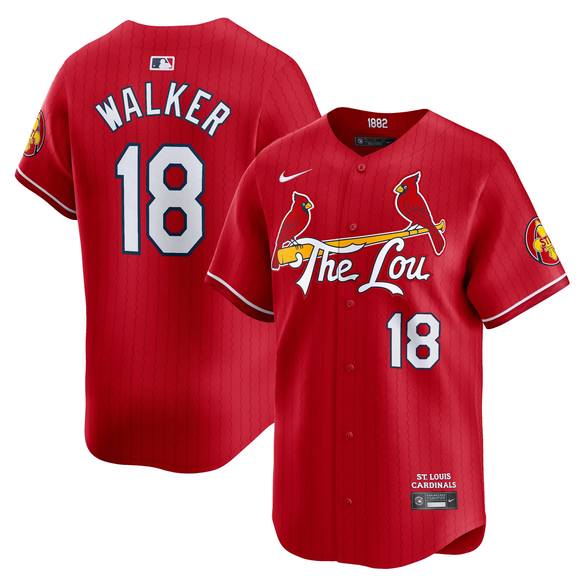Jordan Walker St. Louis Cardinals 2024 City Connect Limited Player Baseball Jersey - Red