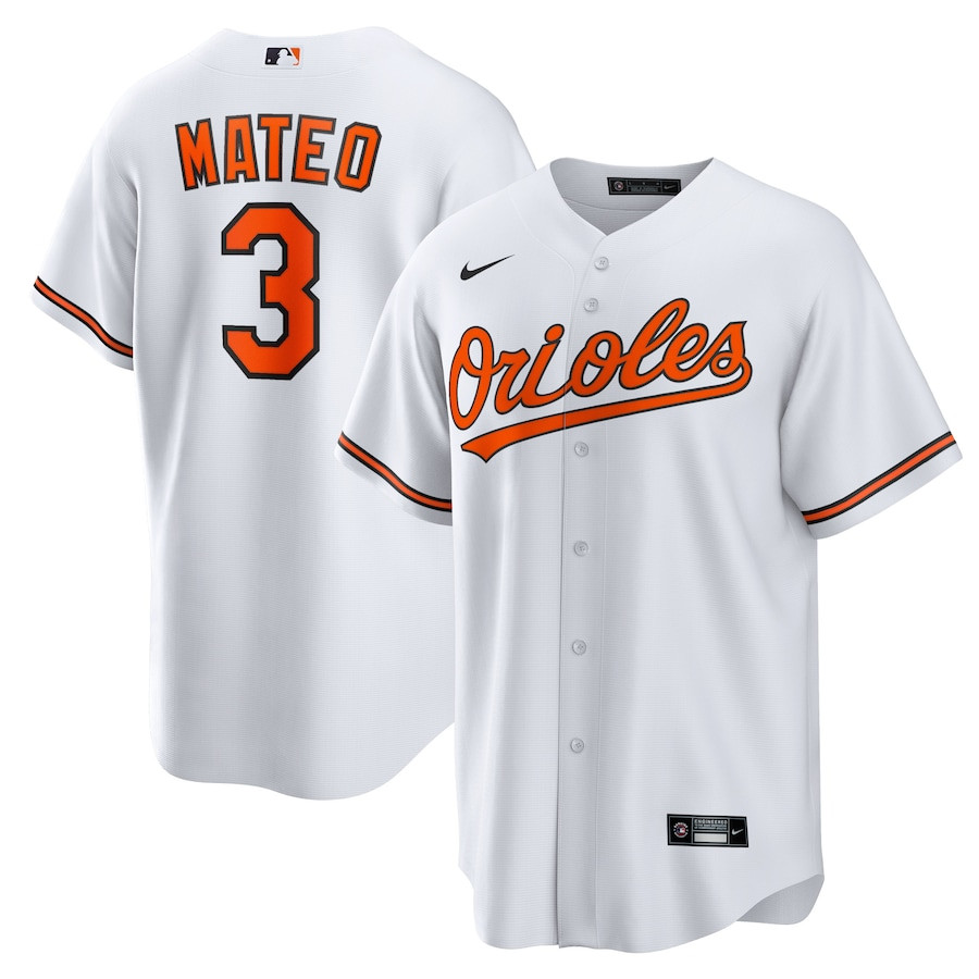 Jorge Mateo 3 Baltimore Orioles Men Jersey - White