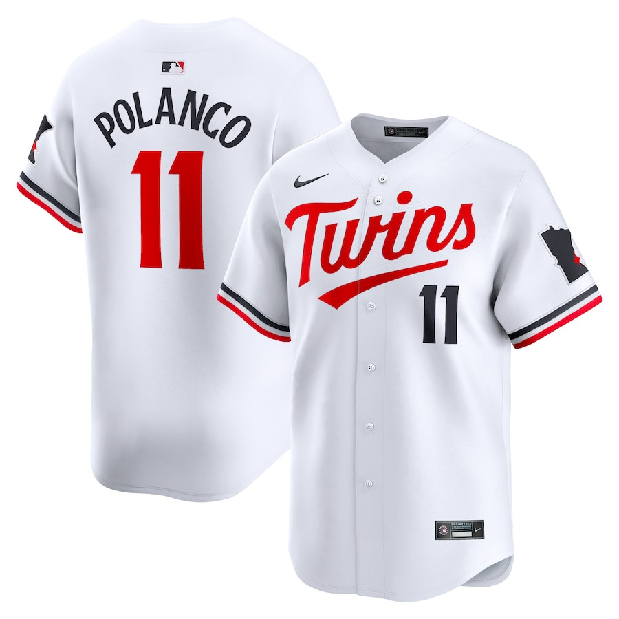 Jorge Polanco 11 Minnesota Twins Home Limited Player Men Baseball Jersey - White 