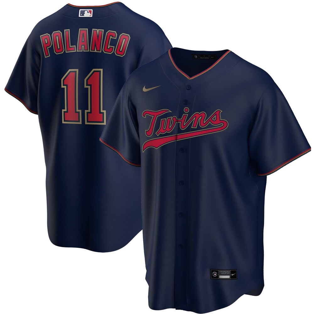 Jorge Polanco Minnesota Twins Alternate 2020 Player Baseball Jersey - Navy