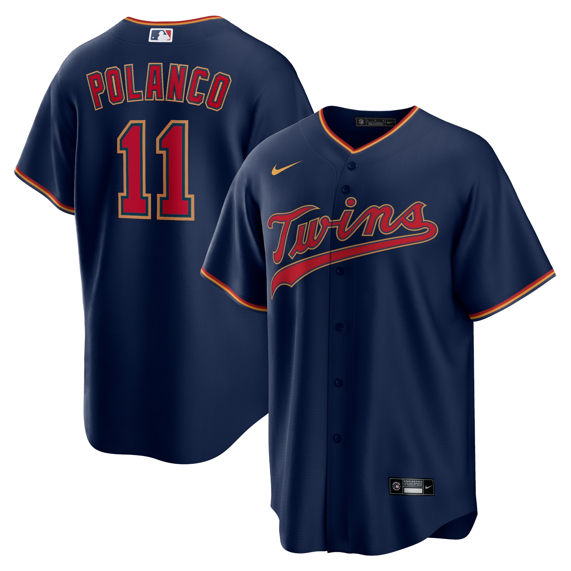 Jorge Polanco Minnesota Twins Alternate Replica Player Name Baseball Jersey - Navy