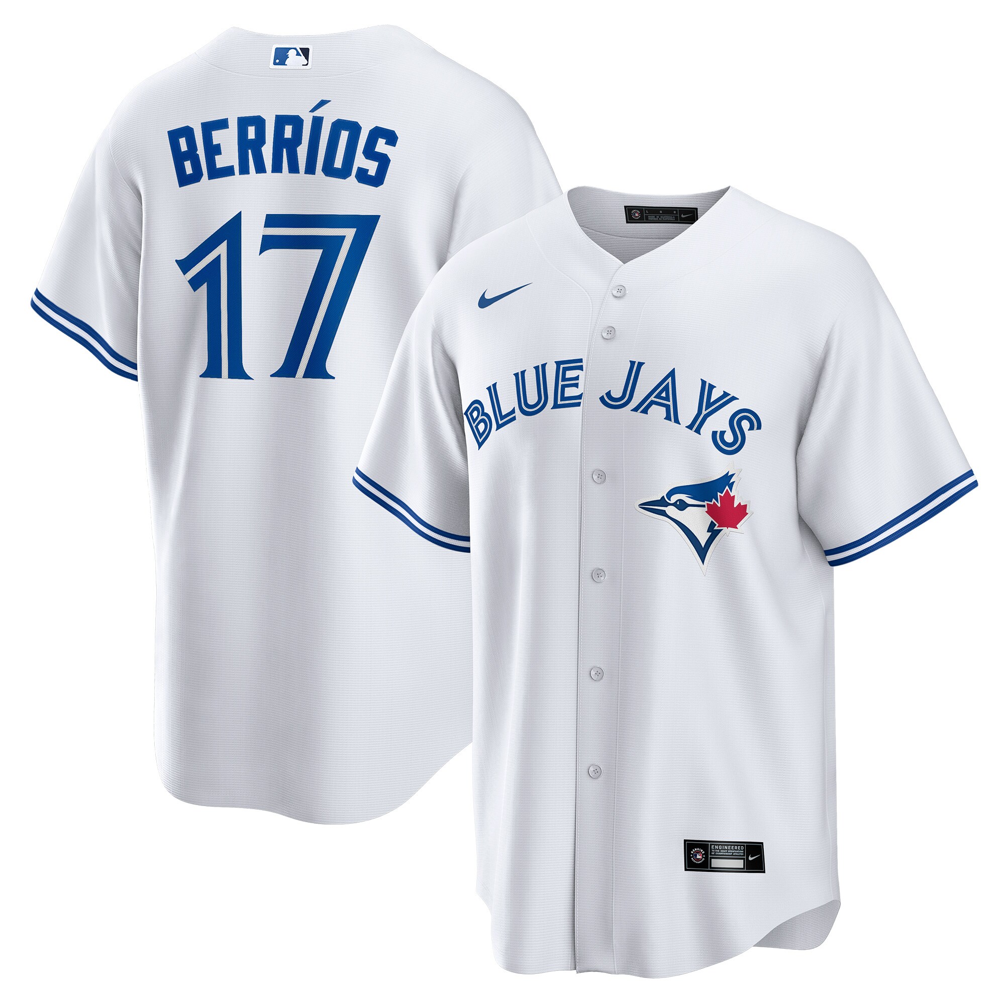 JosÃƒÆ’Ã‚Â© BerrÃƒÆ’Ã‚Â­os Toronto Blue Jays Home Replica Player Baseball Jersey – White