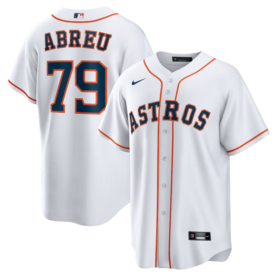 Jose Abreu 79 Houston Astros Home Men Baseball Jersey - White