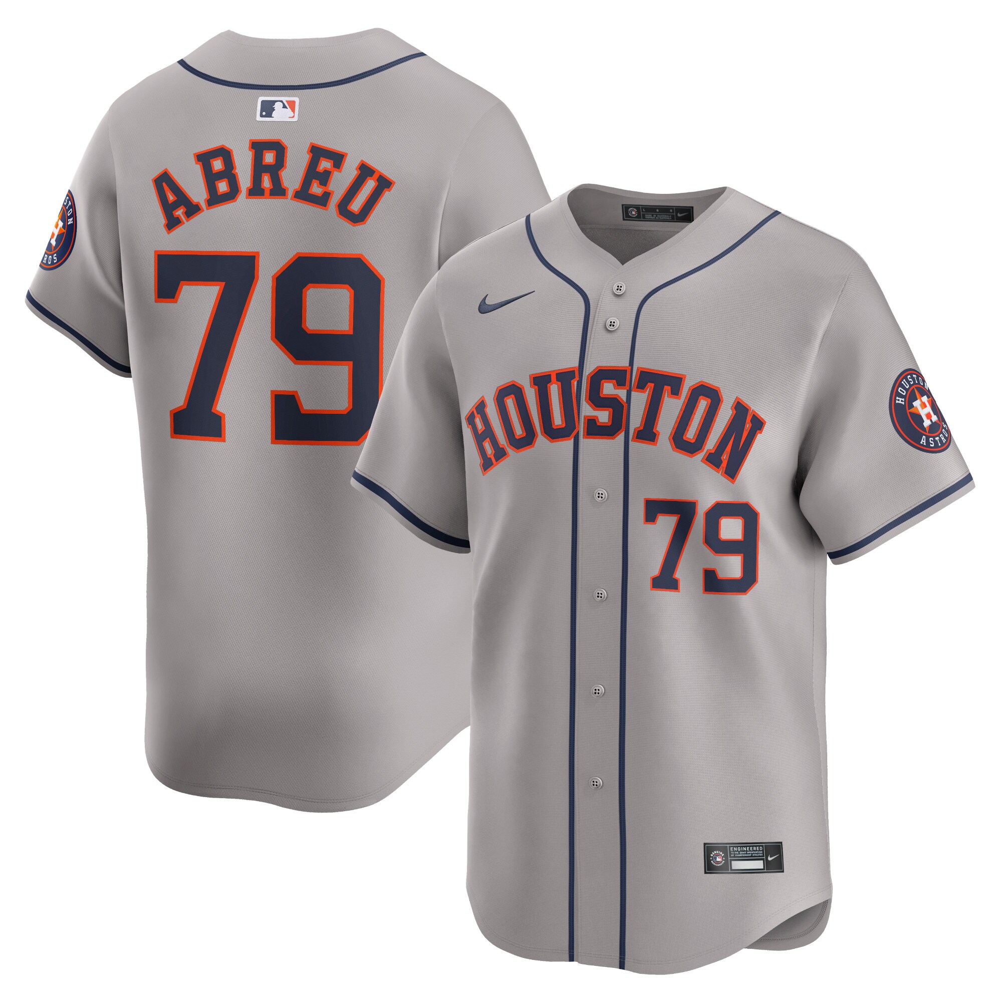 Jose Abreu Houston Astros Away Limited Player Baseball Jersey - Gray