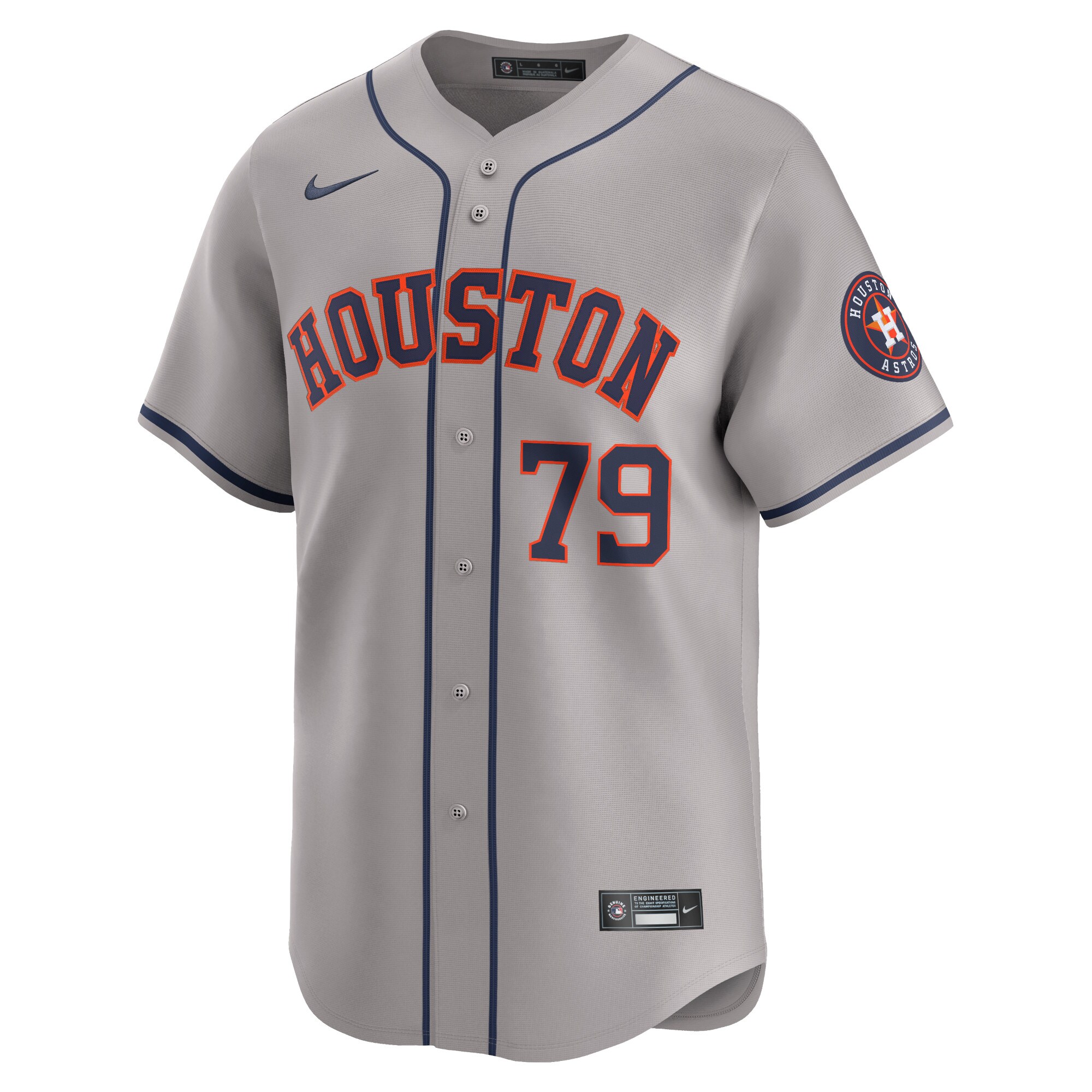 Alternative view of Jose Abreu Houston Astros Away Limited Player Baseball Jersey - Gray