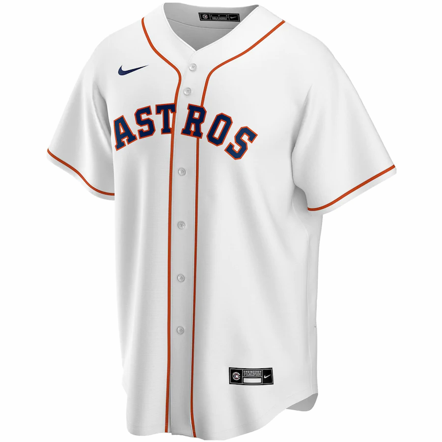 Alternative view of Jose Altuve Houston Astros Home 2020 Replica Player Baseball Jersey ÃƒÂ¢Ã¢â€šÂ¬Ã¢â‚¬Å“ White