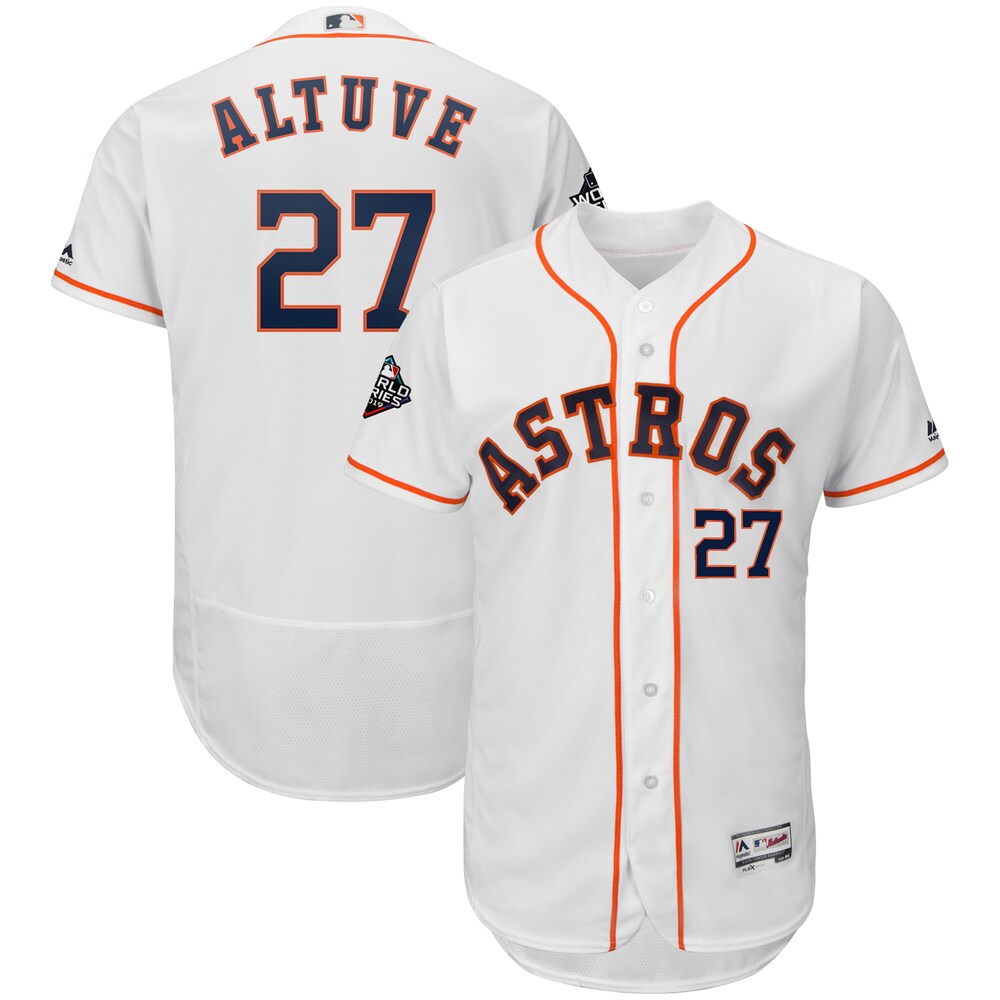 Jose Altuve Houston Astros Majestic 2019 World Series Bound Flex Base Player Baseball Jersey - White