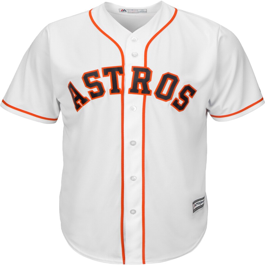 Alternative view of Jose Altuve Houston Astros Majestic Official Cool Base Player Baseball Jersey – White