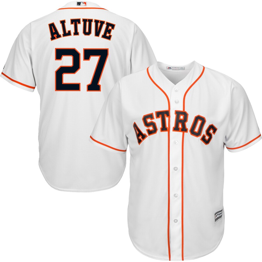 Jose Altuve Houston Astros Majestic Official Cool Base Player Baseball Jersey – White