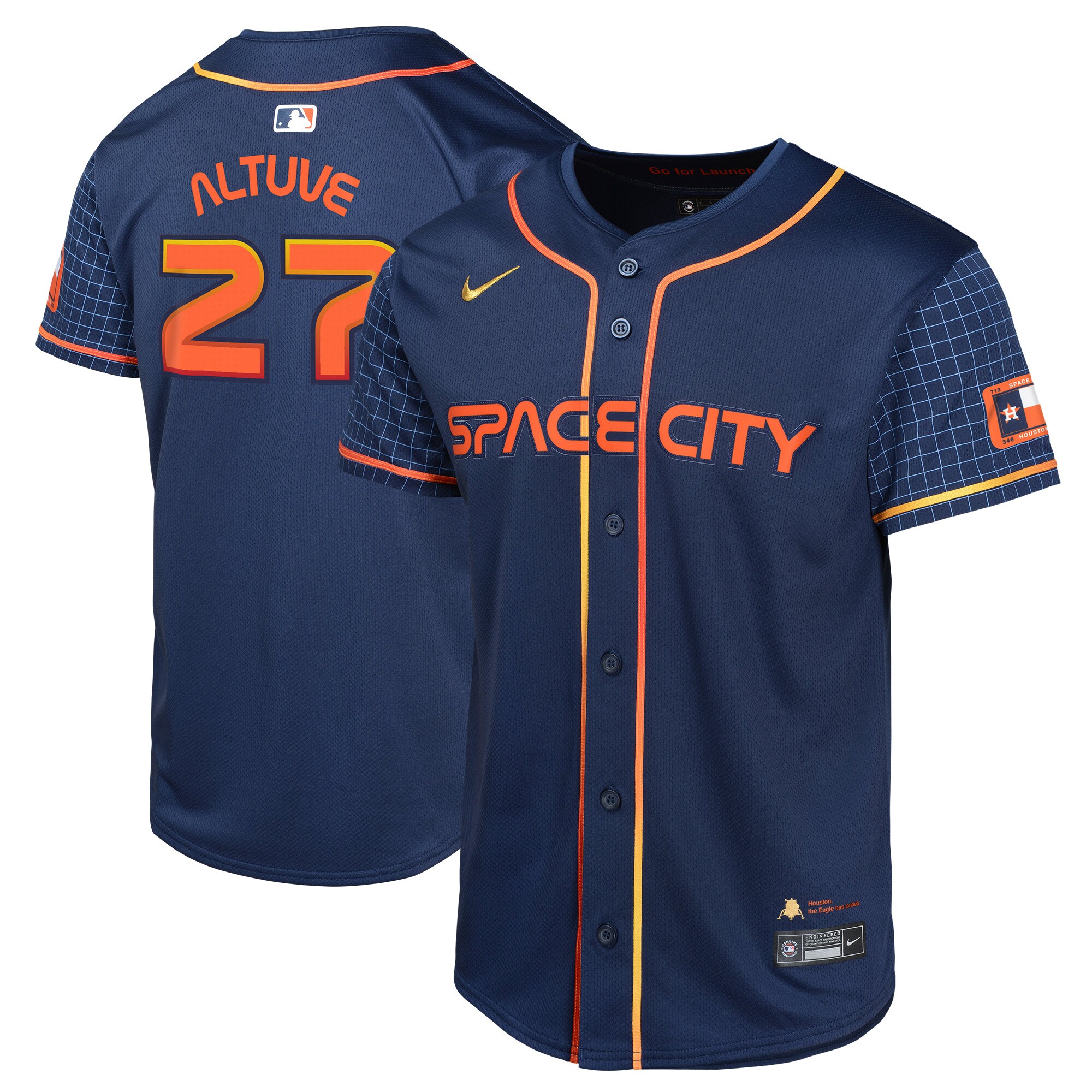 Jose Altuve Houston Astros Youth City Connect Limited Player Baseball Jersey - Navy