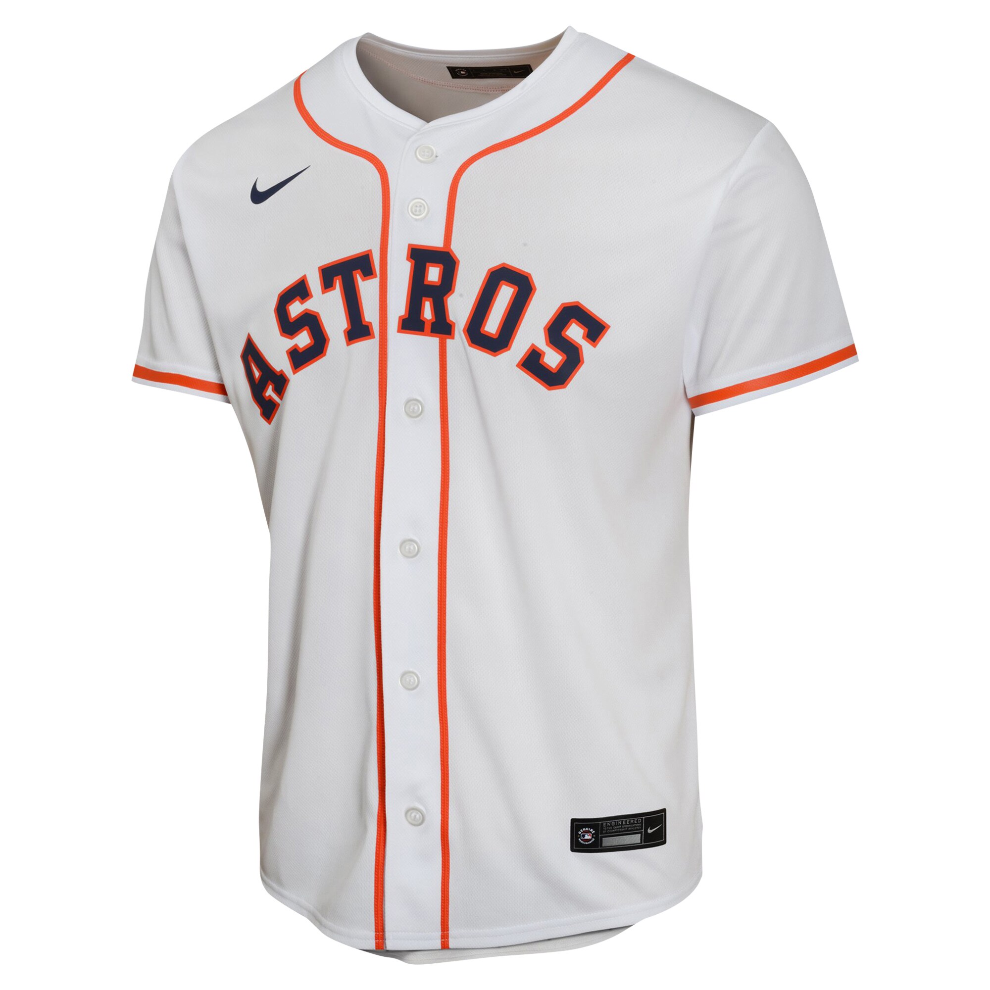 Alternative view of Jose Altuve Houston Astros Youth Home Game Player Baseball Jersey - White