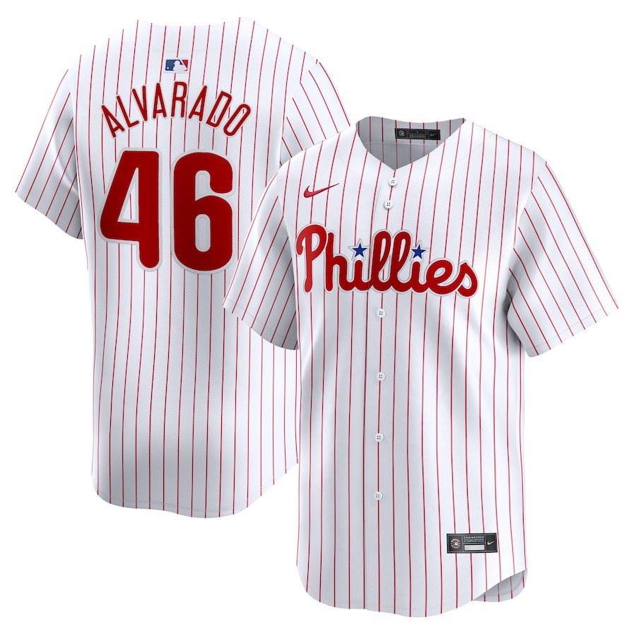 Jose Alvarado 46 Philadelphia Phillies Home Limited Player Men Baseball Jersey - White 