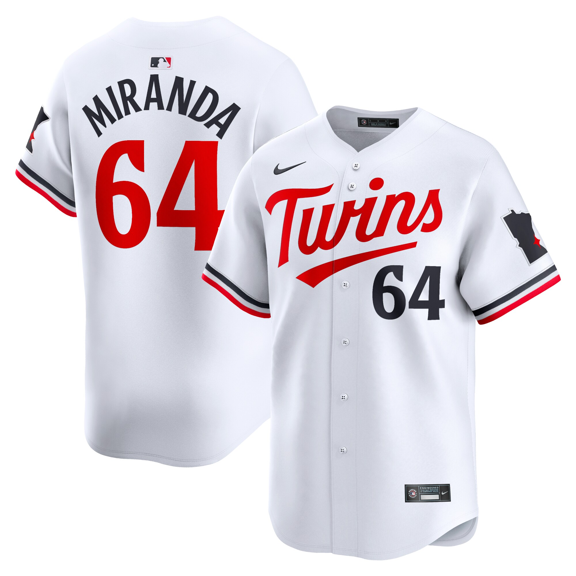Jose Miranda Minnesota Twins Home Limited Player Baseball Jersey - White