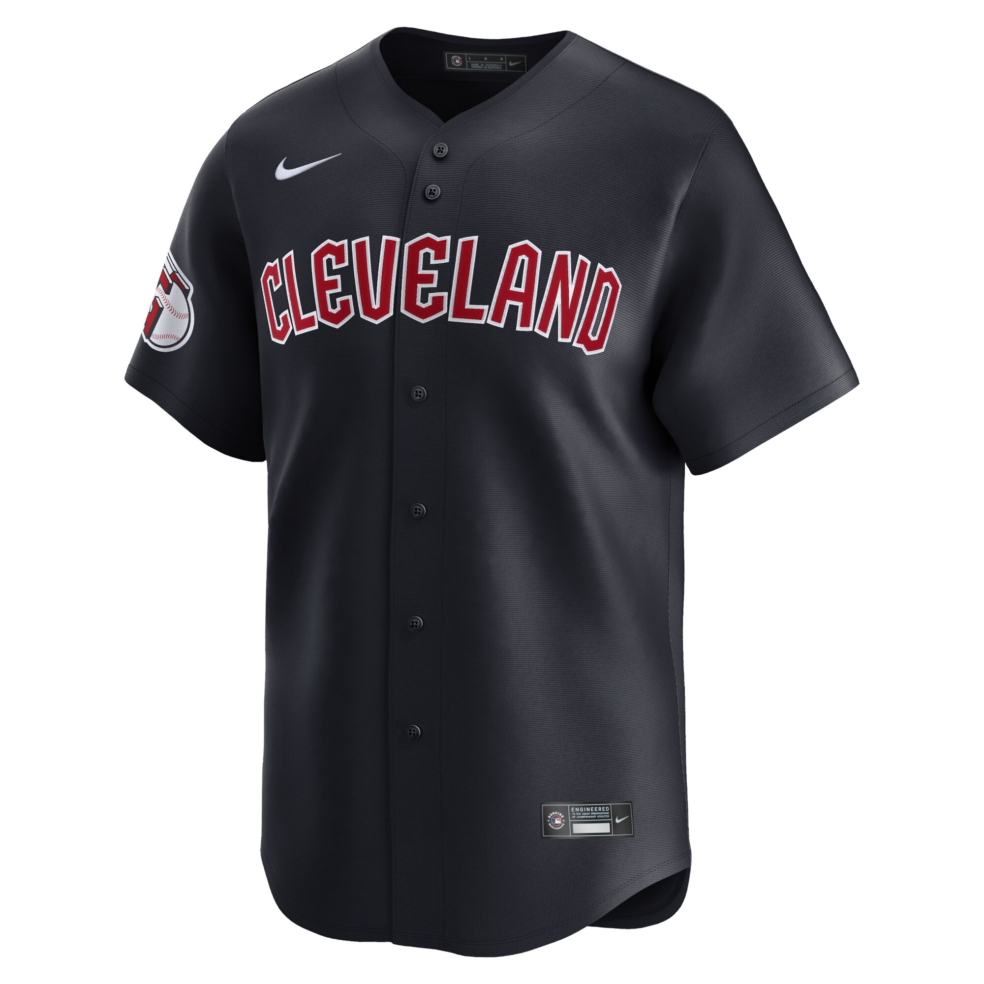 Alternative view of Jose Ramirez Cleveland Guardians Alternate Limited Player Baseball Jersey Navy