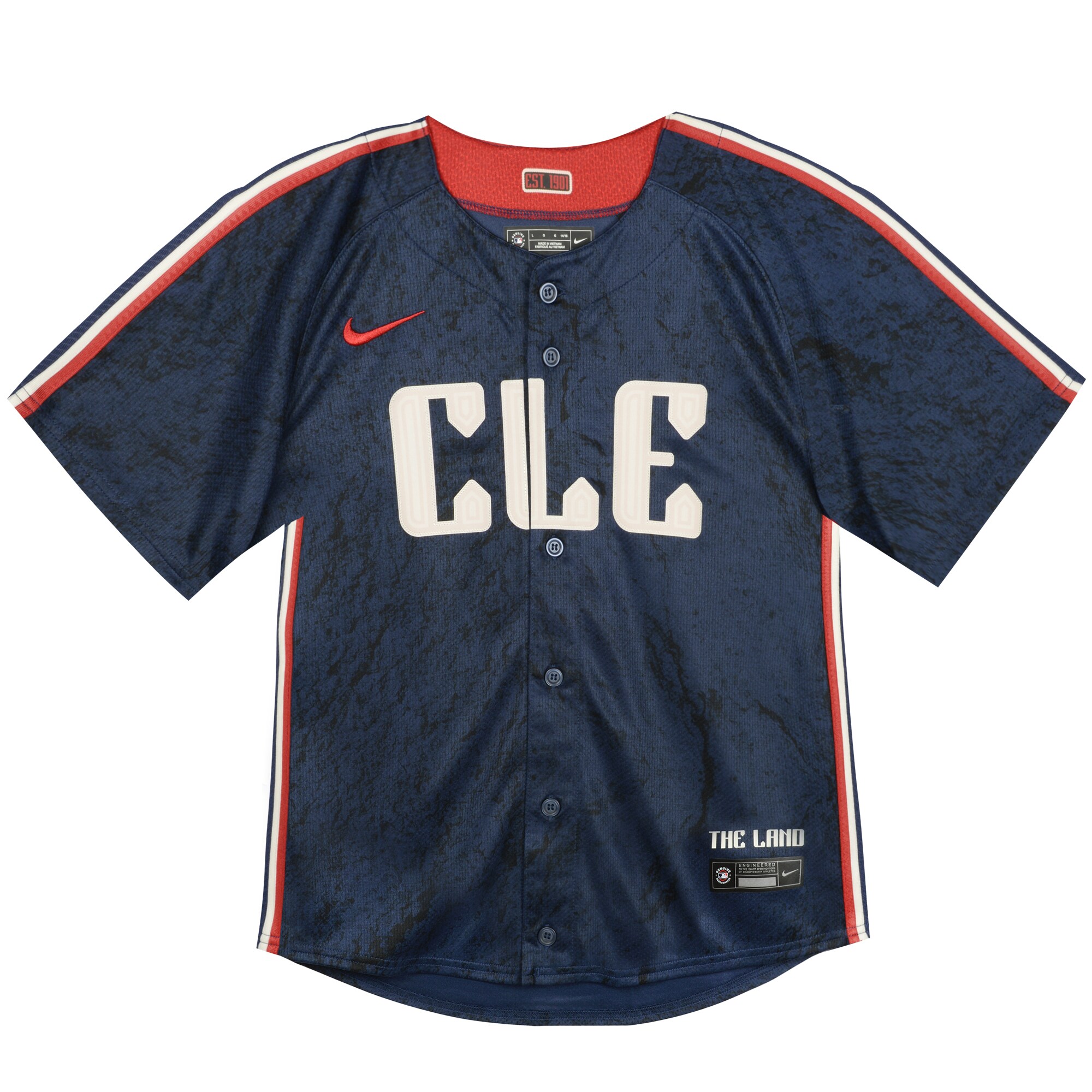 Alternative view of Jose Ramirez Cleveland Guardians Toddler 2024 City Connect Limited Baseball Jersey - Navy