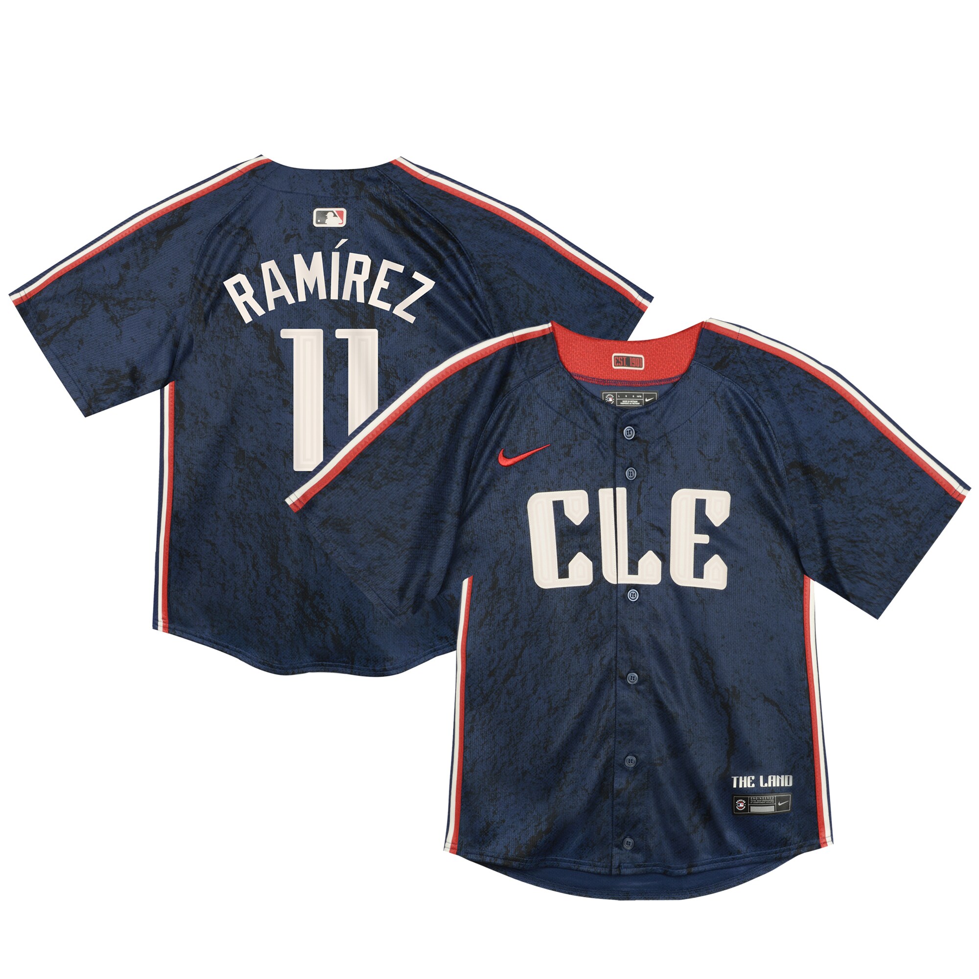 Jose Ramirez Cleveland Guardians Toddler 2024 City Connect Limited Baseball Jersey - Navy
