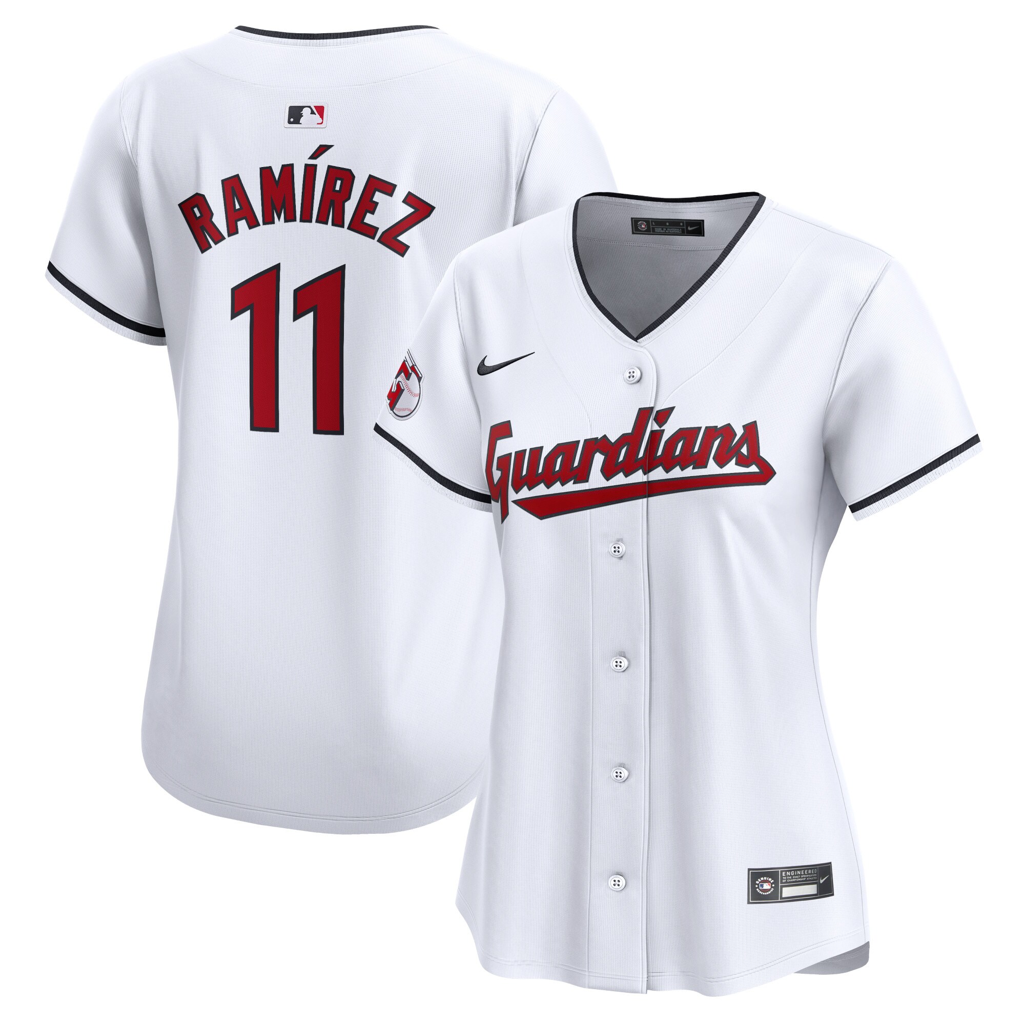 Jose Ramirez Cleveland Guardians Women's Home Limited Player Baseball Jersey - White