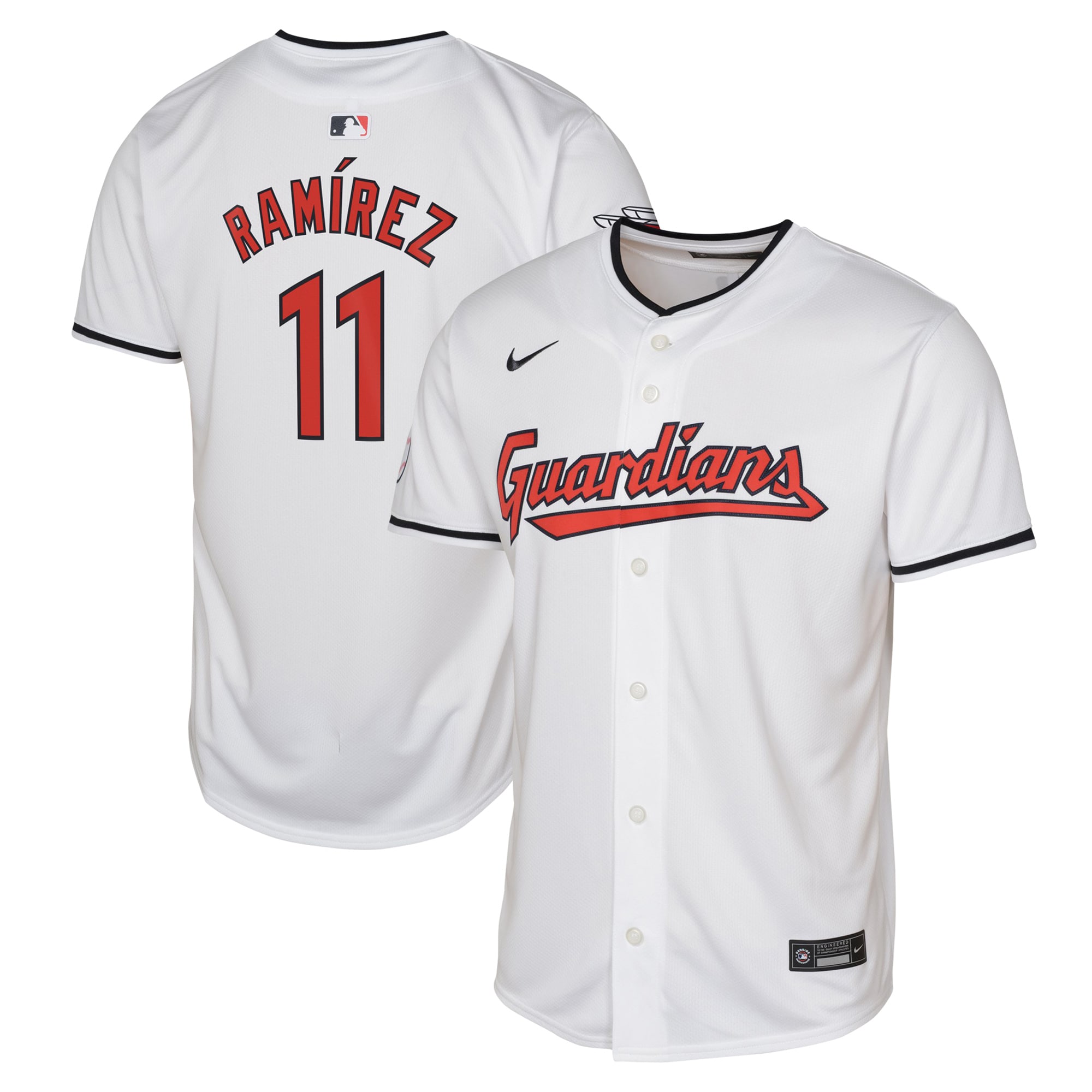 Jose Ramirez Cleveland Guardians Youth Home Limited Player Baseball Jersey - White