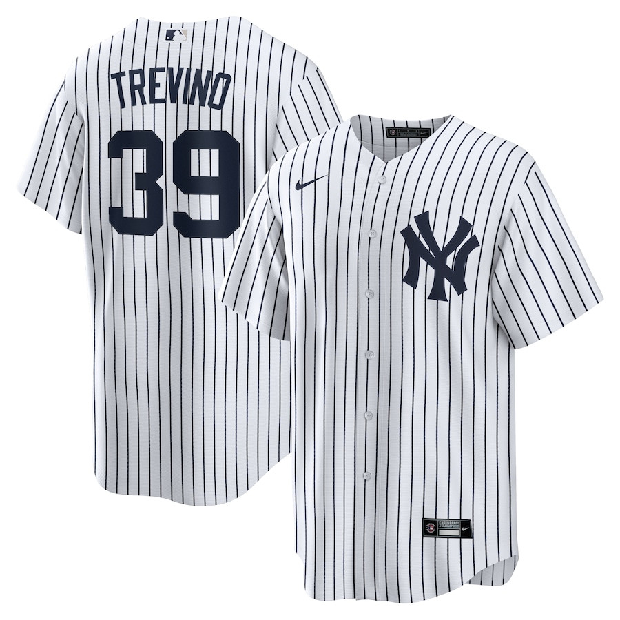 Jose Trevino 39 New York Yankees Home Men Baseball Jersey - White 