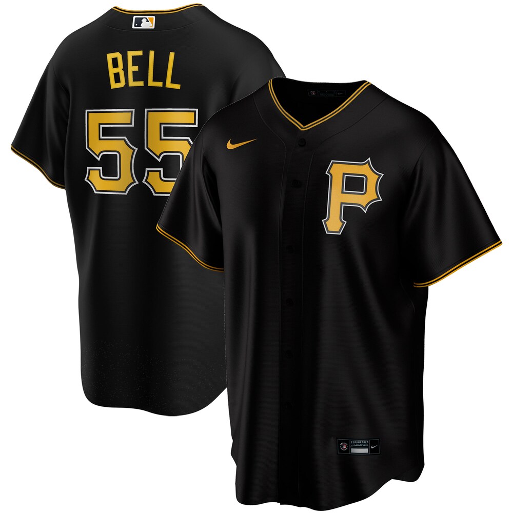 Josh Bell Pittsburgh Pirates Alternate 2020 Player Baseball Jersey - Black