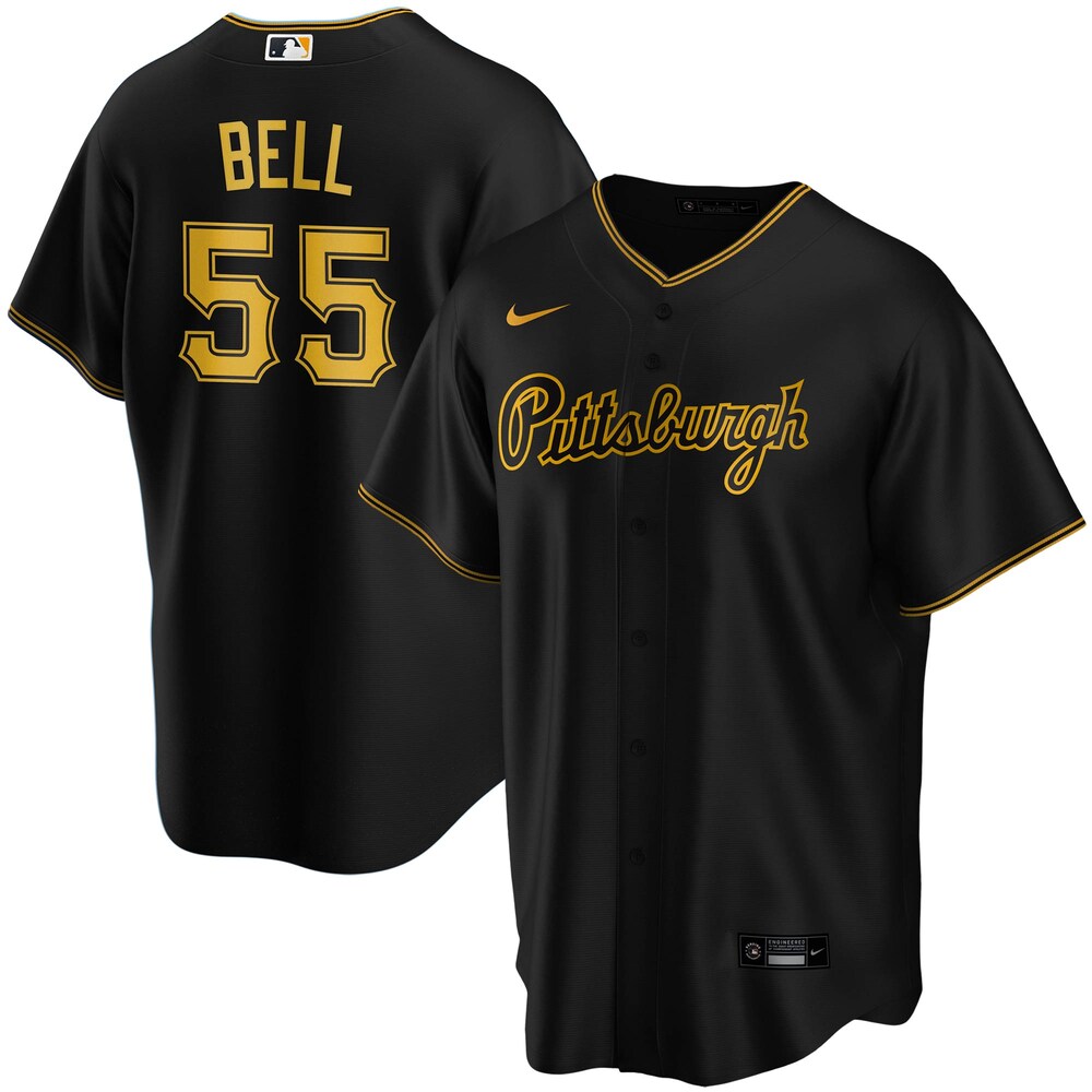 Josh Bell Pittsburgh Pirates Alternate 2020 Team Baseball Jersey Ãƒâ€šÃ¢â‚¬â€œ Black
