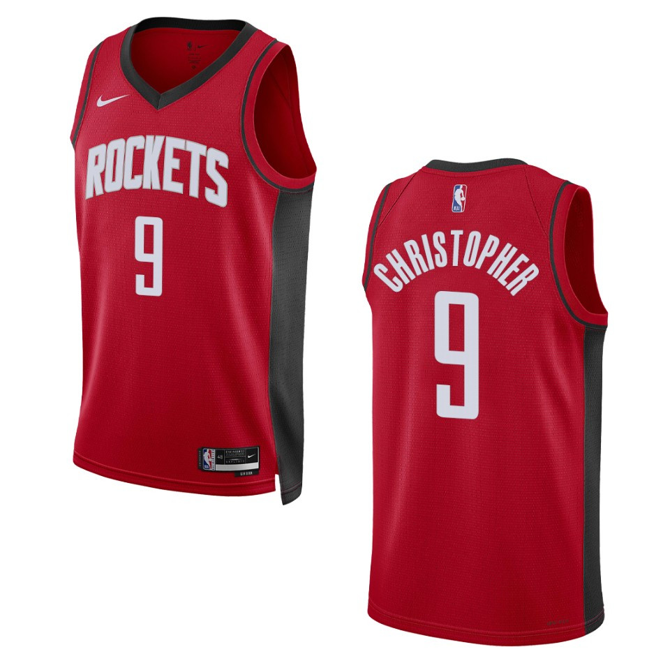 Josh Christopher Icon Edition Houston Rockets 2022-23 Red Swingman Basketball Jersey