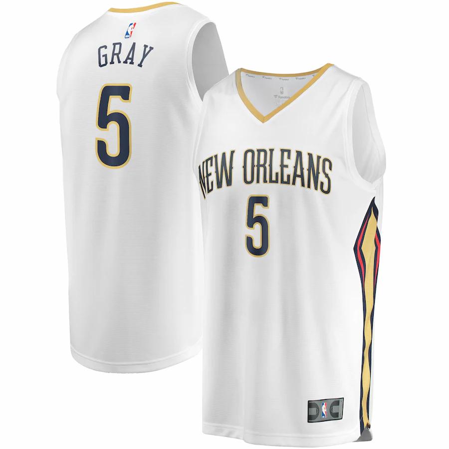 Josh Gray New Orleans Pelicans Fanatics Branded Fast Break Player Basketball Jersey - Association Edition - White