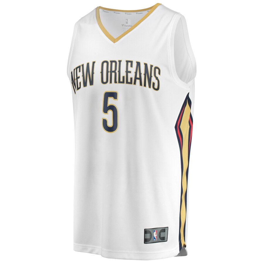 Alternative view of Josh Gray New Orleans Pelicans Fanatics Branded Youth Fast Break Player Basketball Jersey - Association Edition - White