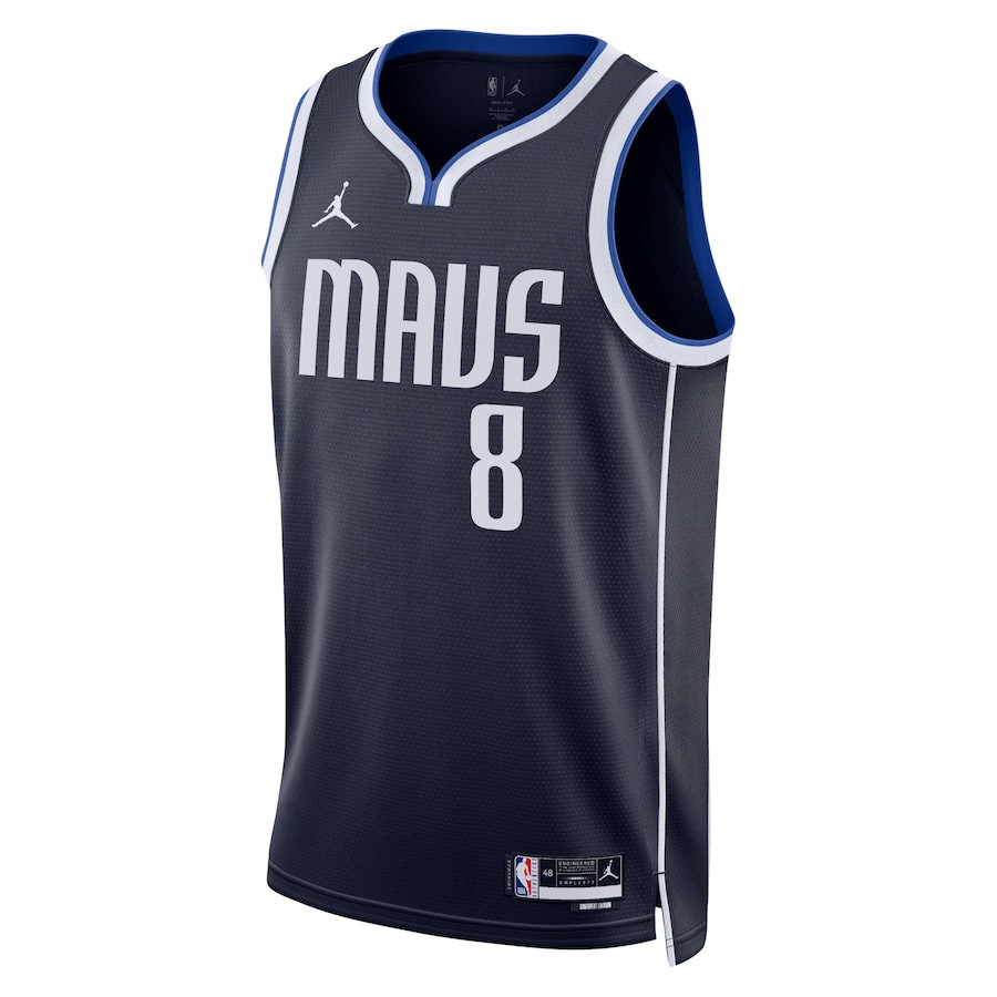 Alternative view of Josh Green 8 Dallas Mavericks Unisex Swingman Basketball Jersey - Statement Edition - Navy - JS947 