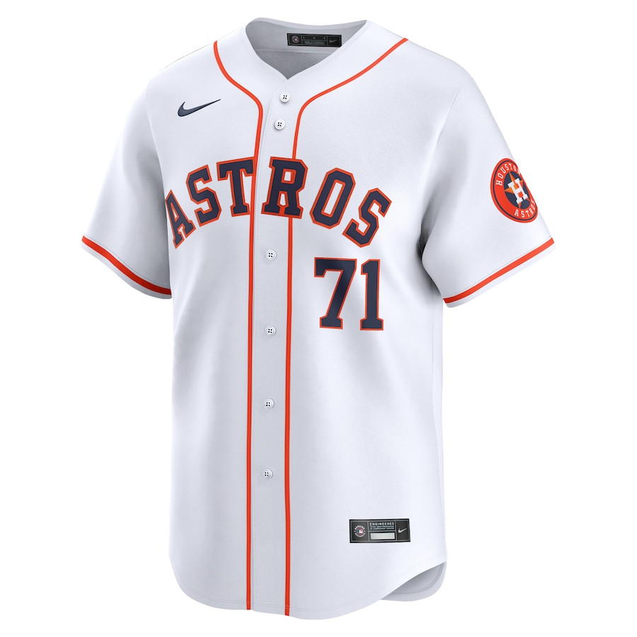 Alternative view of Josh Hader 71 Houston Astros Home Limited Player Men Baseball Jersey - White
