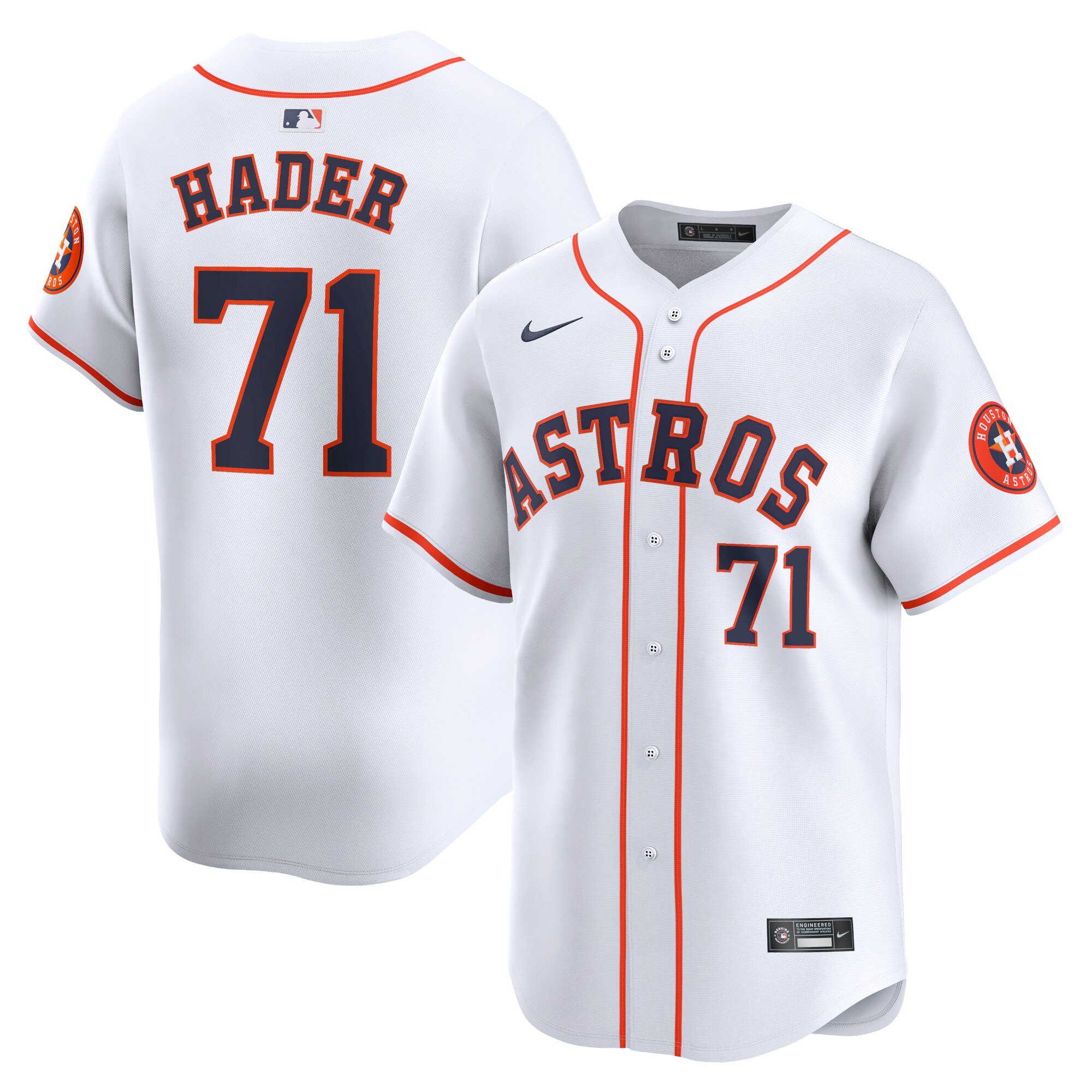 Josh Hader Houston Astros Home Limited Player Baseball Jersey - White
