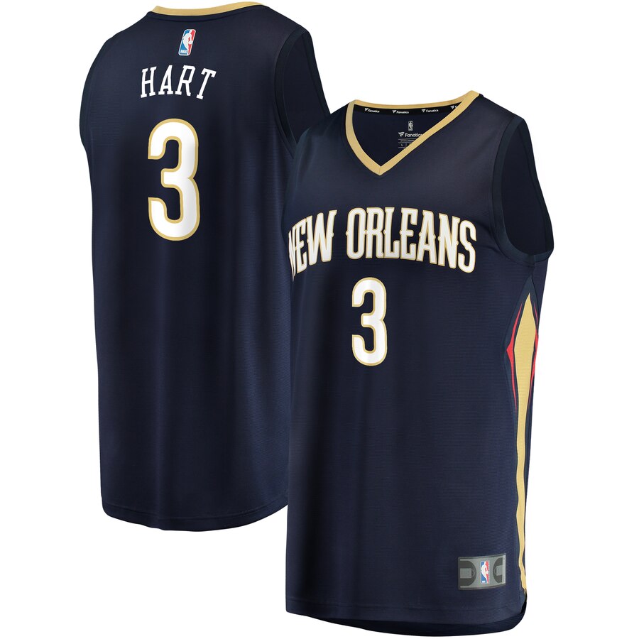 Josh Hart New Orleans Pelicans Fanatics Branded Fast Break Replica Basketball Jersey Navy - Icon Edition