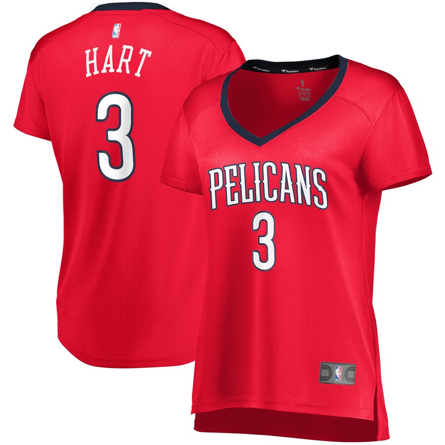 Josh Hart New Orleans Pelicans Fanatics Branded Women's Fast Break Replica Basketball Jersey Red - Statement Edition