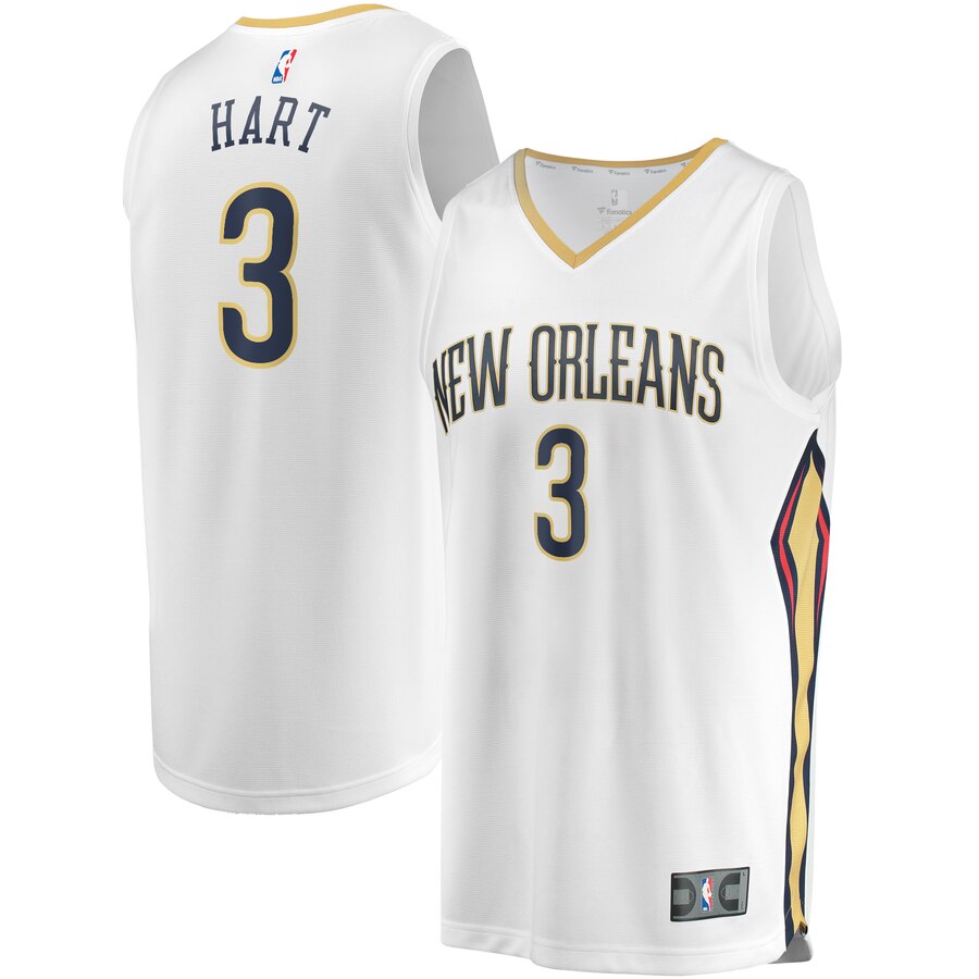 Josh Hart New Orleans Pelicans Fanatics Branded Youth Fast Break Replica Basketball Jersey White - Association Edition