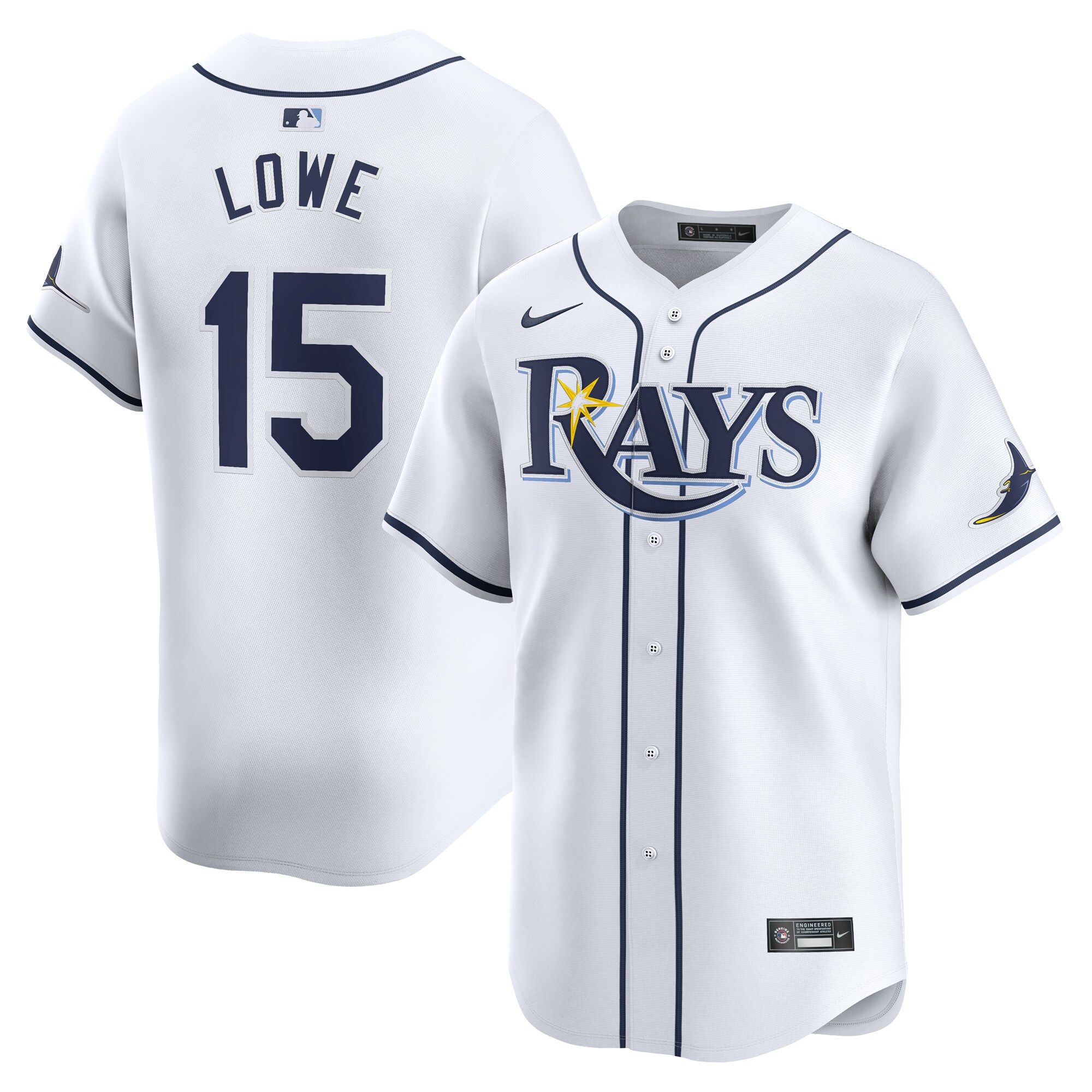 Josh Lowe Tampa Bay Rays Home Limited Player Baseball Jersey - White