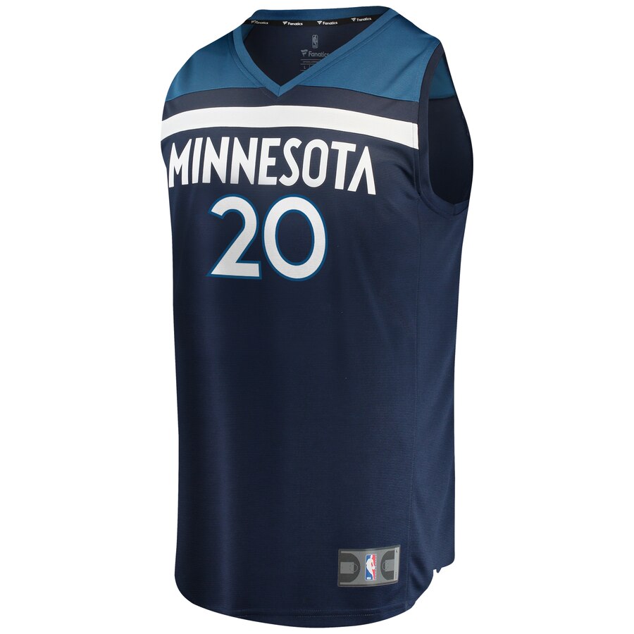 Alternative view of Josh Okogie Minnesota Timberwolves Fanatics Branded Fast Break Replica Basketball Jersey - Icon Edition - Blue